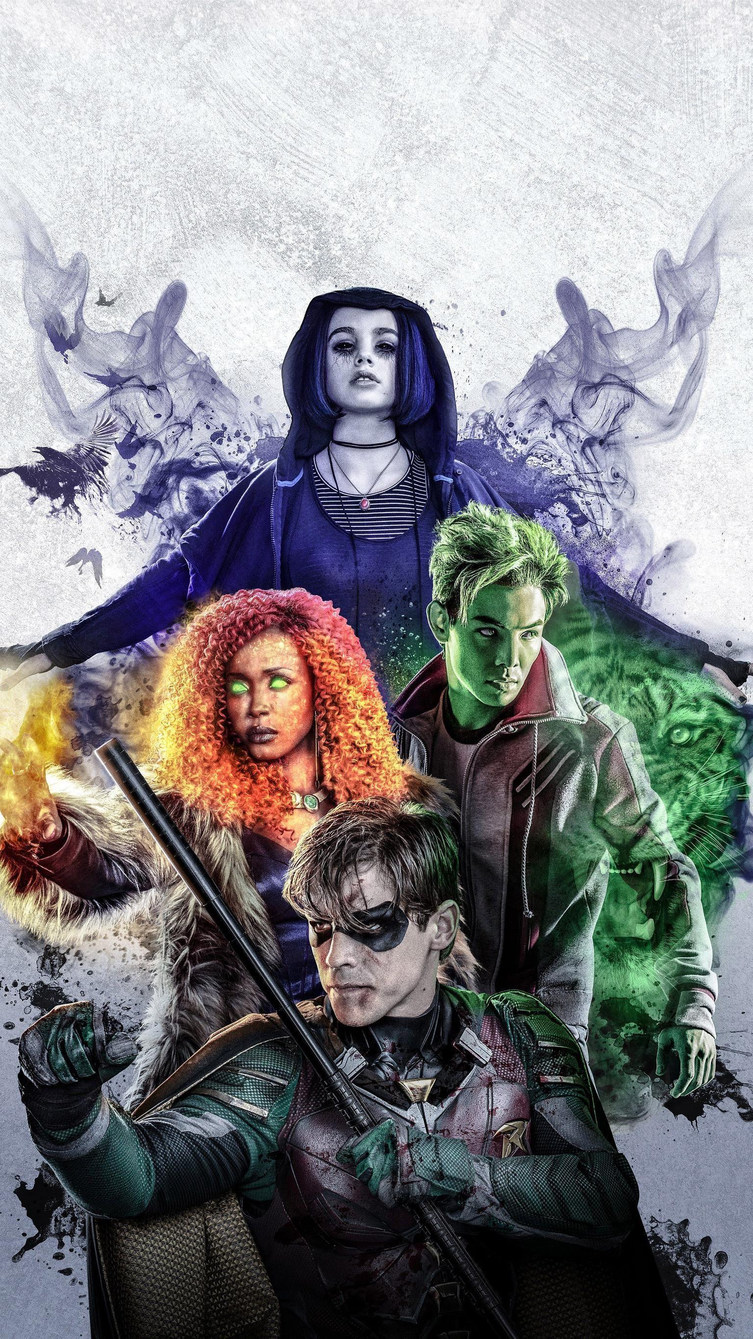 1536x2732 Teen titans go