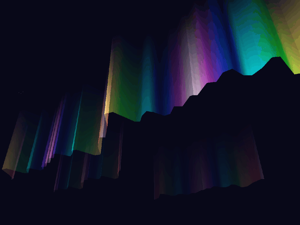 1024x768 Aurora Borealis. LSD: Dream Emulator