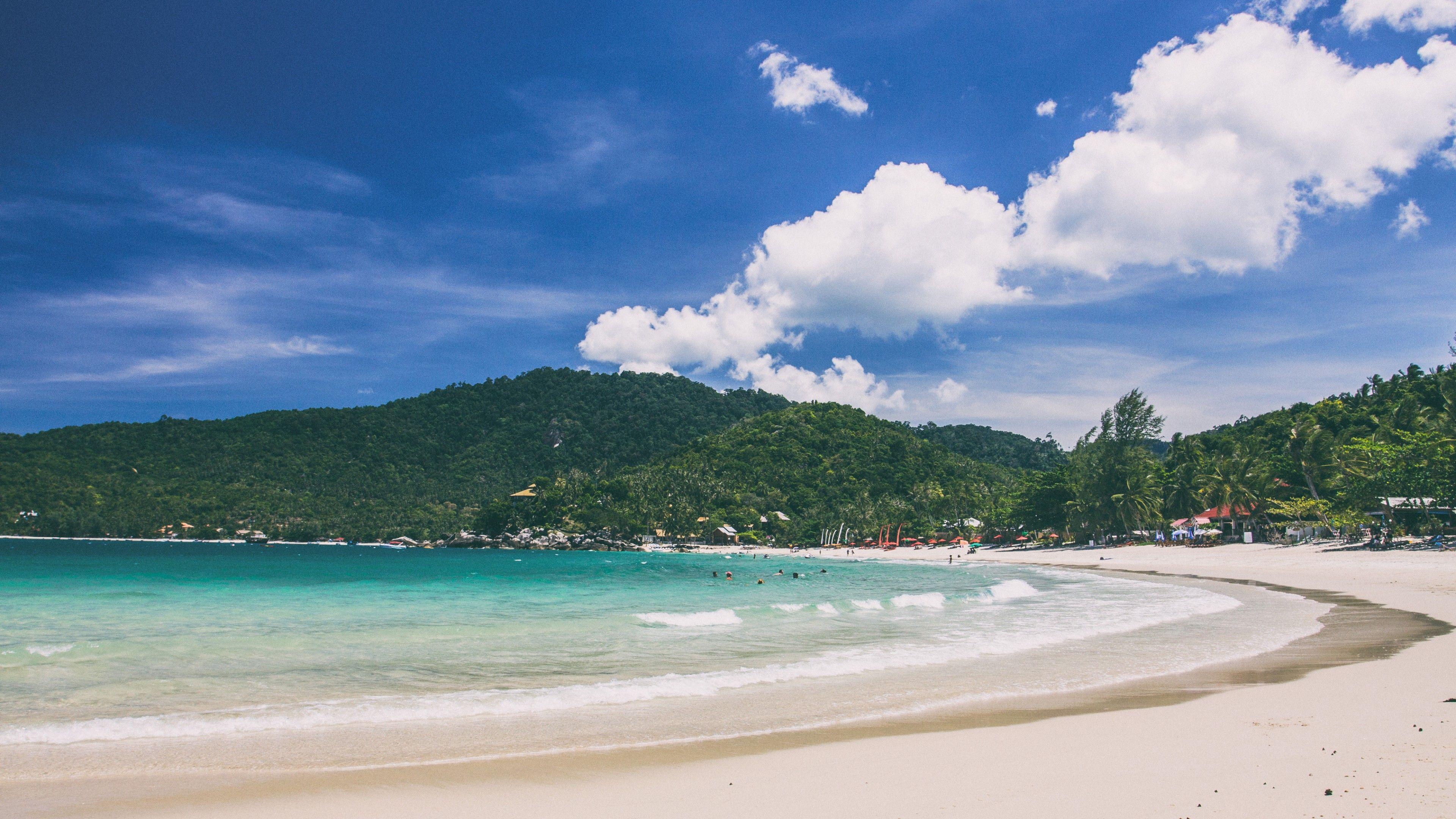 3840x2160 Wallpaper Ko Phangan, 5k, 4k wallpaper, Thailand, beach, coast, shore, sky, Nature