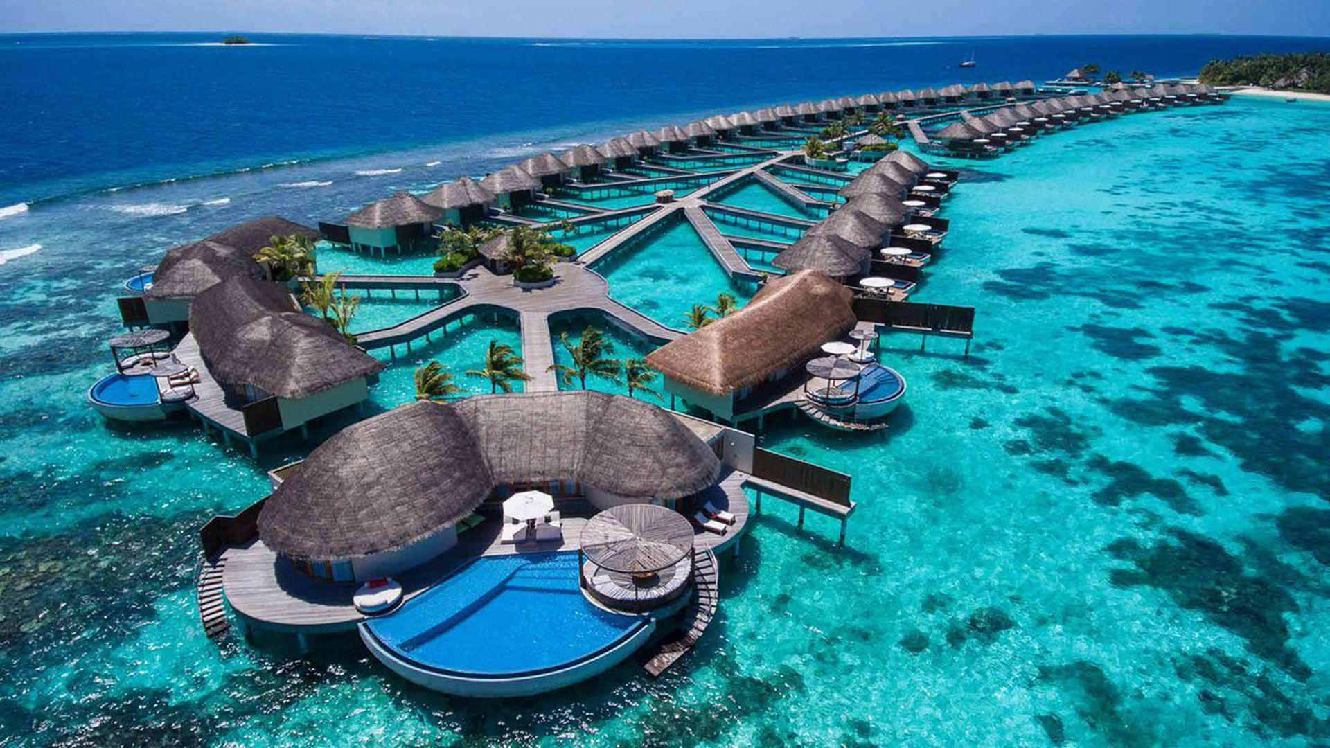 1920x1080 Maldives Asia Private Islands Bungalows Water Resorts In South Asia Indian Ocean Wallpaper HD 1920x1080 :