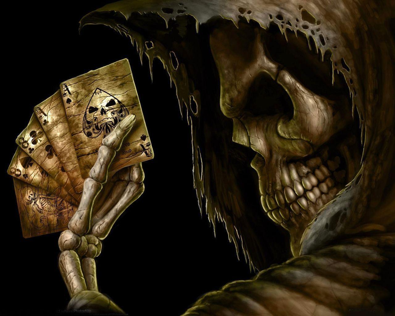 1280x1024 Skeleton Head Wallpaper