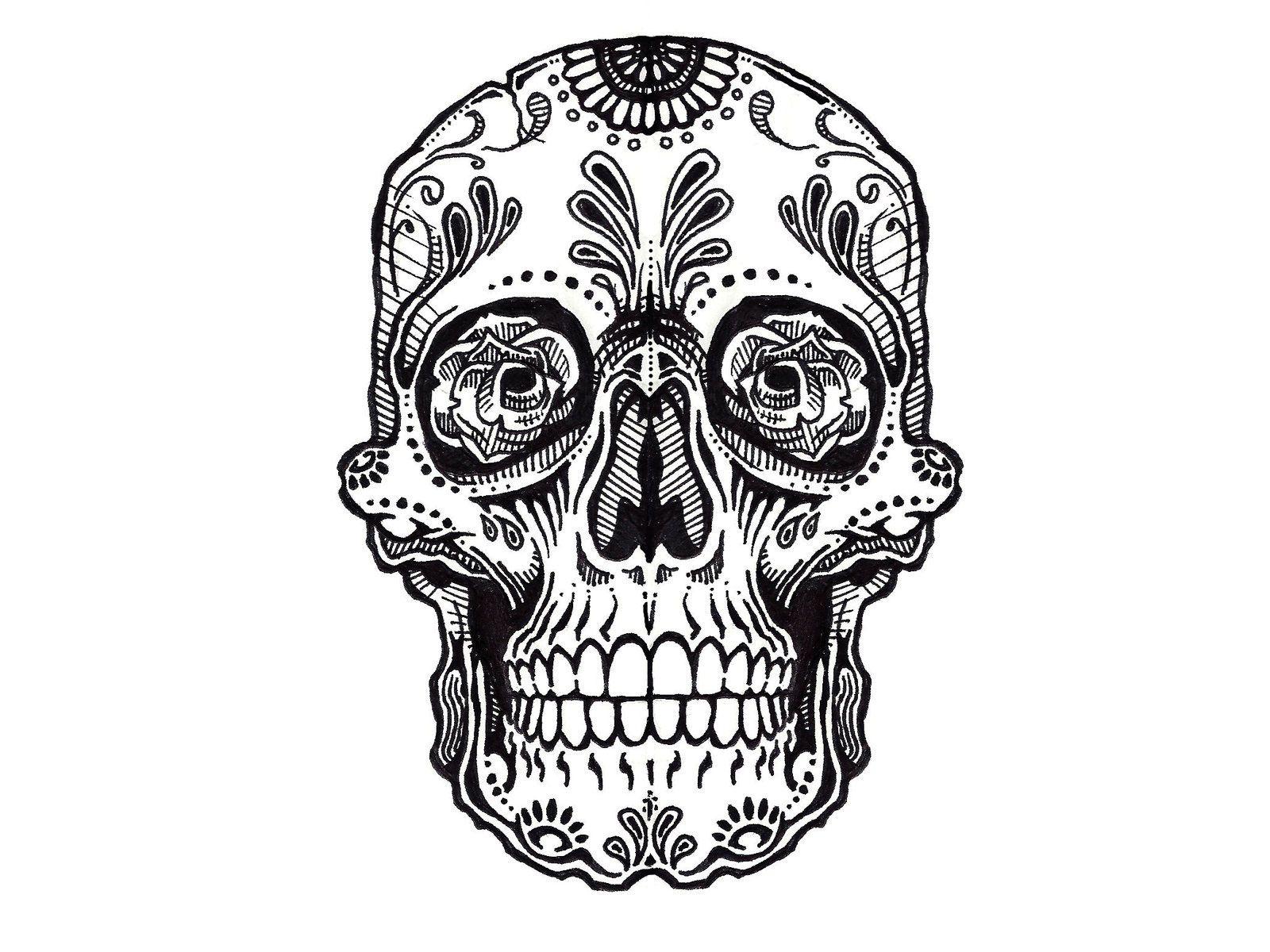 1600x1200 Skull Tattoo Design Hq Background HD Wallpaper Gallery Sugar Skull Designs