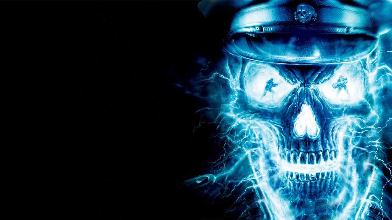 1366x768 Free Skull Wallpaper For Laptops