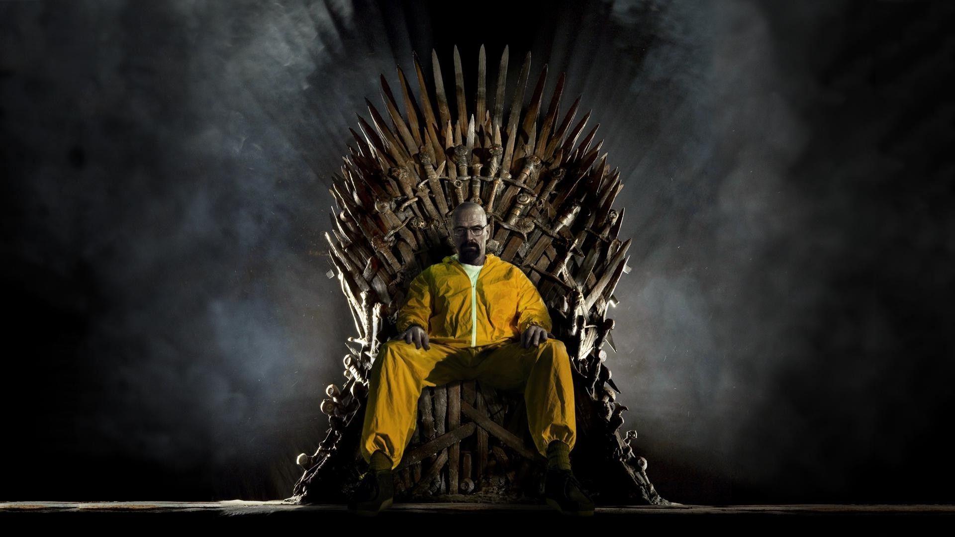 1920x1080 anime, Breaking Bad, Walter White, Crossover, Game Of Thrones, Iron Throne, Bryan Cranston, TV Wallpaper HD / Desktop and Mobile Background