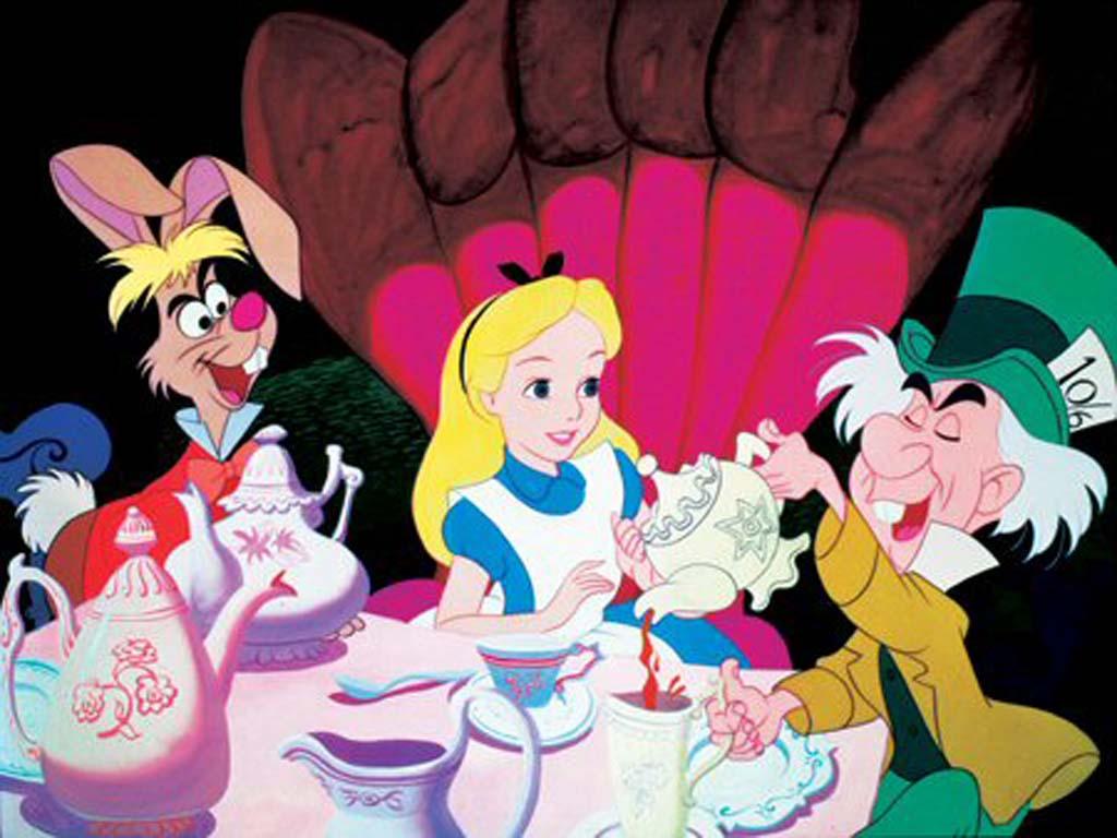 1024x768 Alice In Wonderland Cartoon Wallpaper