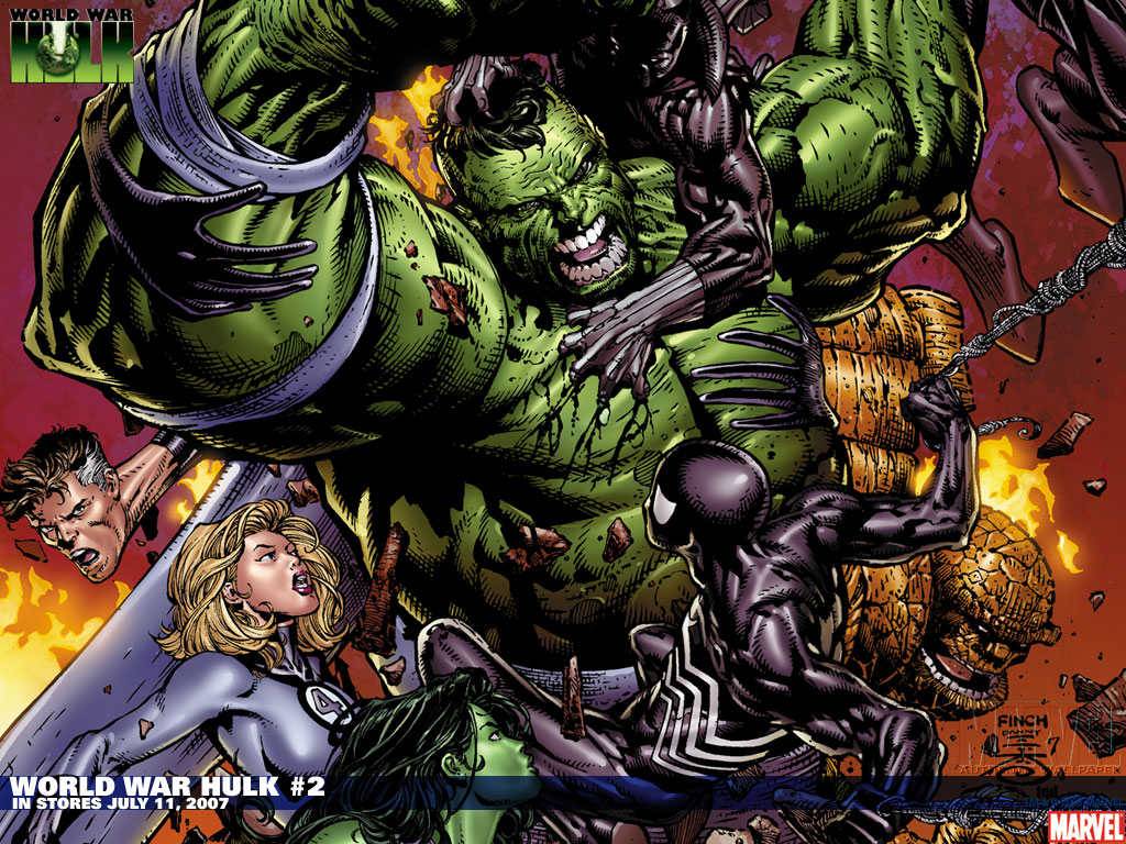1024x768 World War Hulk Wallpaper