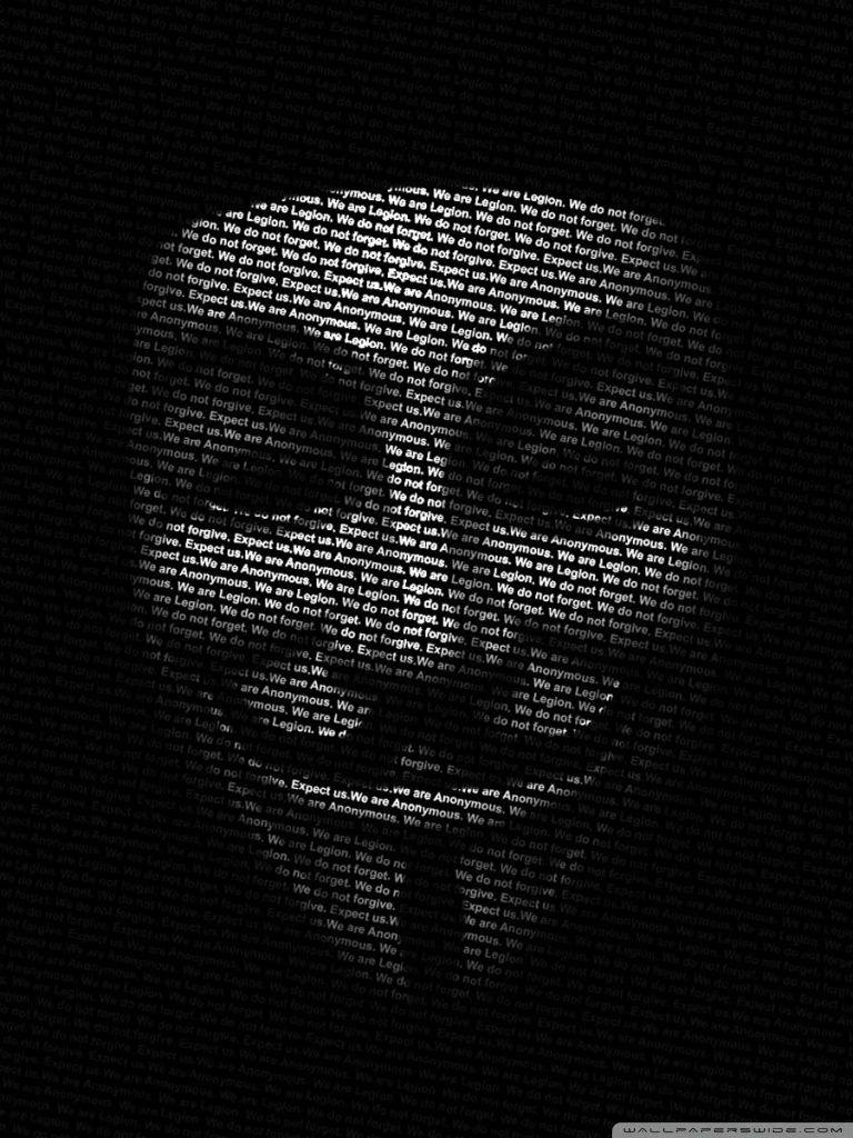 768x1024 Android iPhone Anonymous Wallpaper