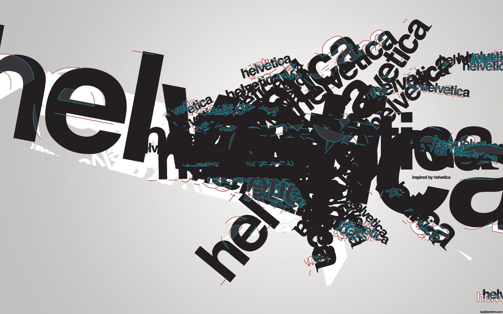 1680x1050 Stylish Typographical Wallpaper for Helvetica Lovers