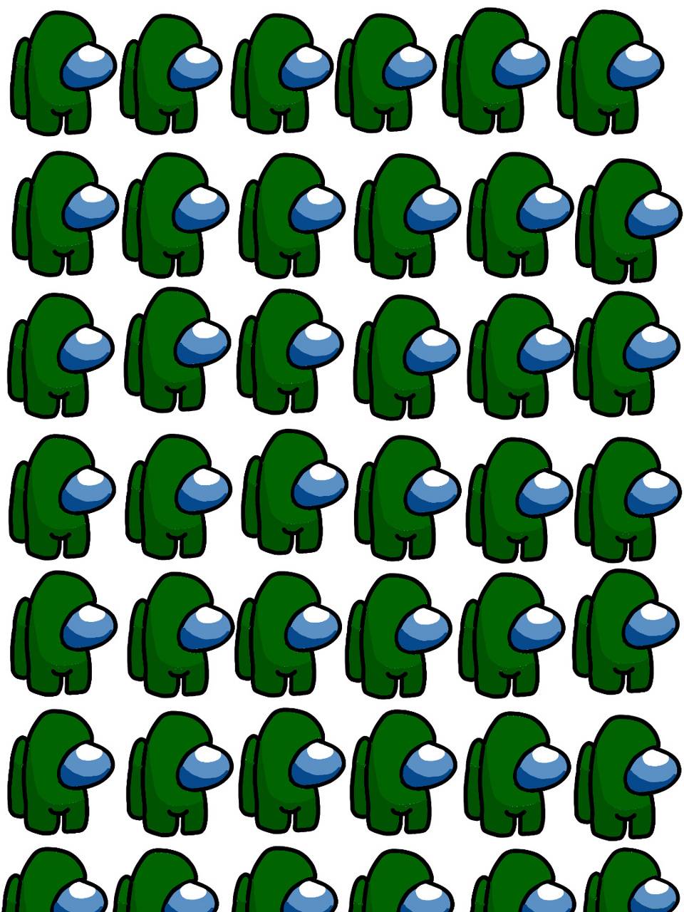 960x1280 Among us green wallpaper