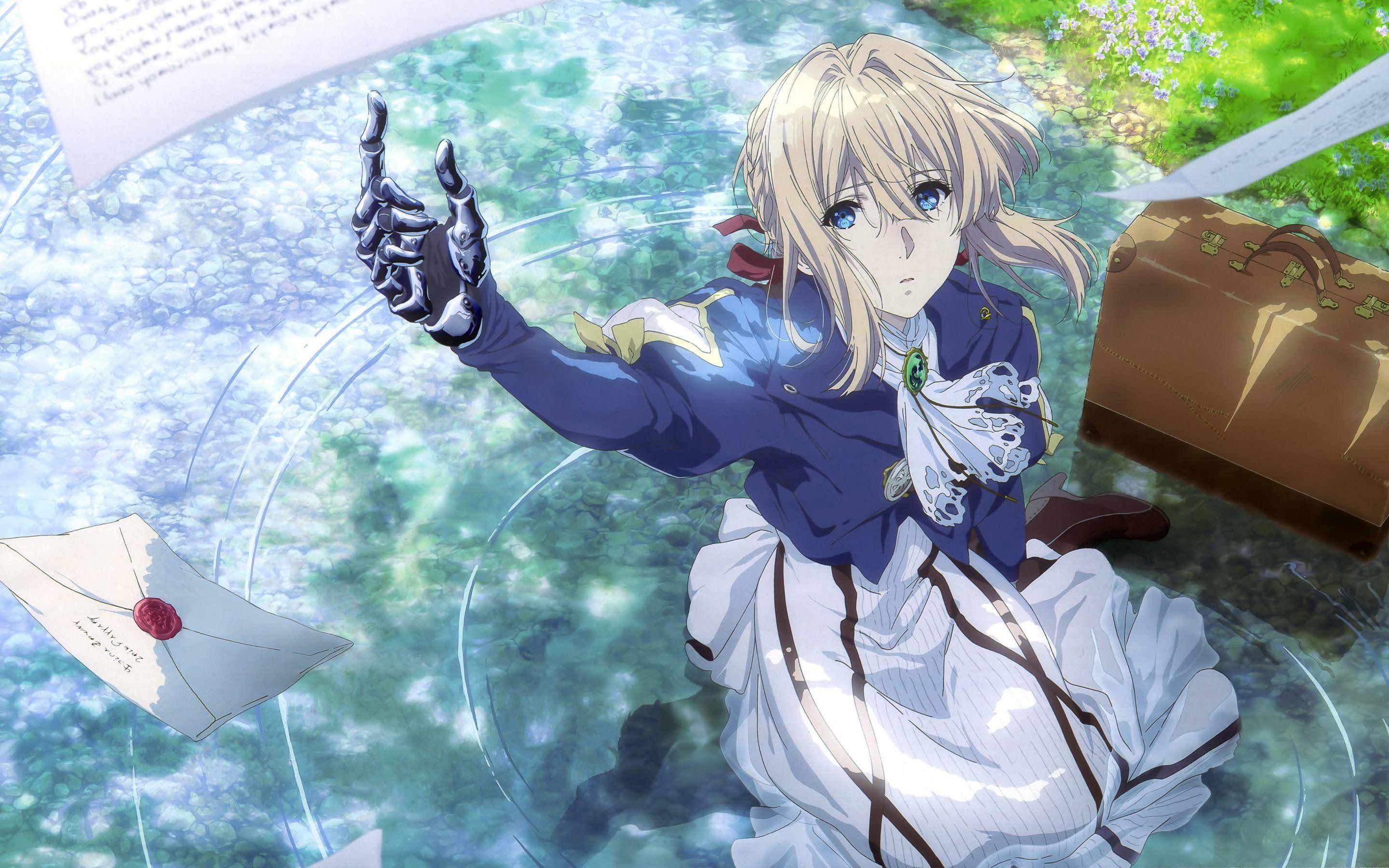 2880x1800 Download wallpaper Violet Evergarden, portrait, japanese manga, female characters, protagonist for desktop with resolution 2880x1800. High Quality HD picture wallpaper