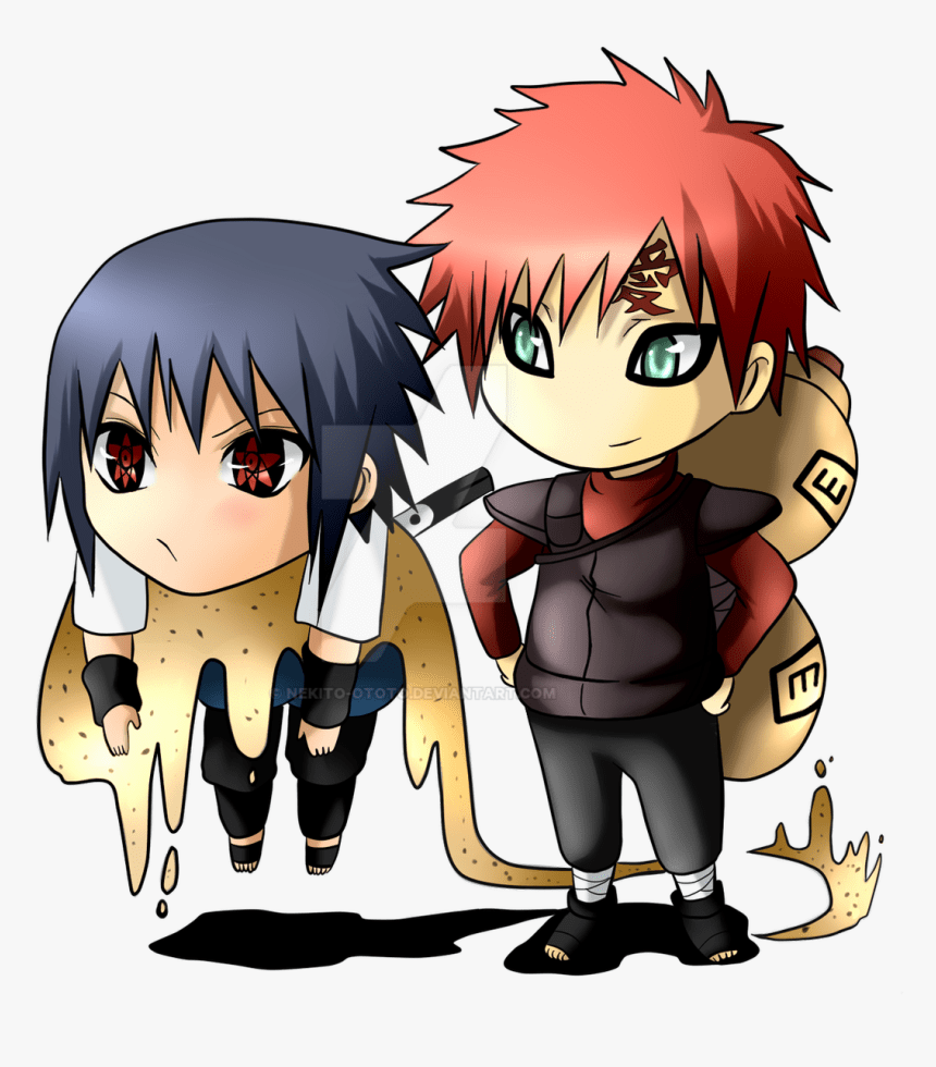 860x980 Naruto And Gaara Chibi Y Gaara Chibi, HD Png Download, Transparent Png Image
