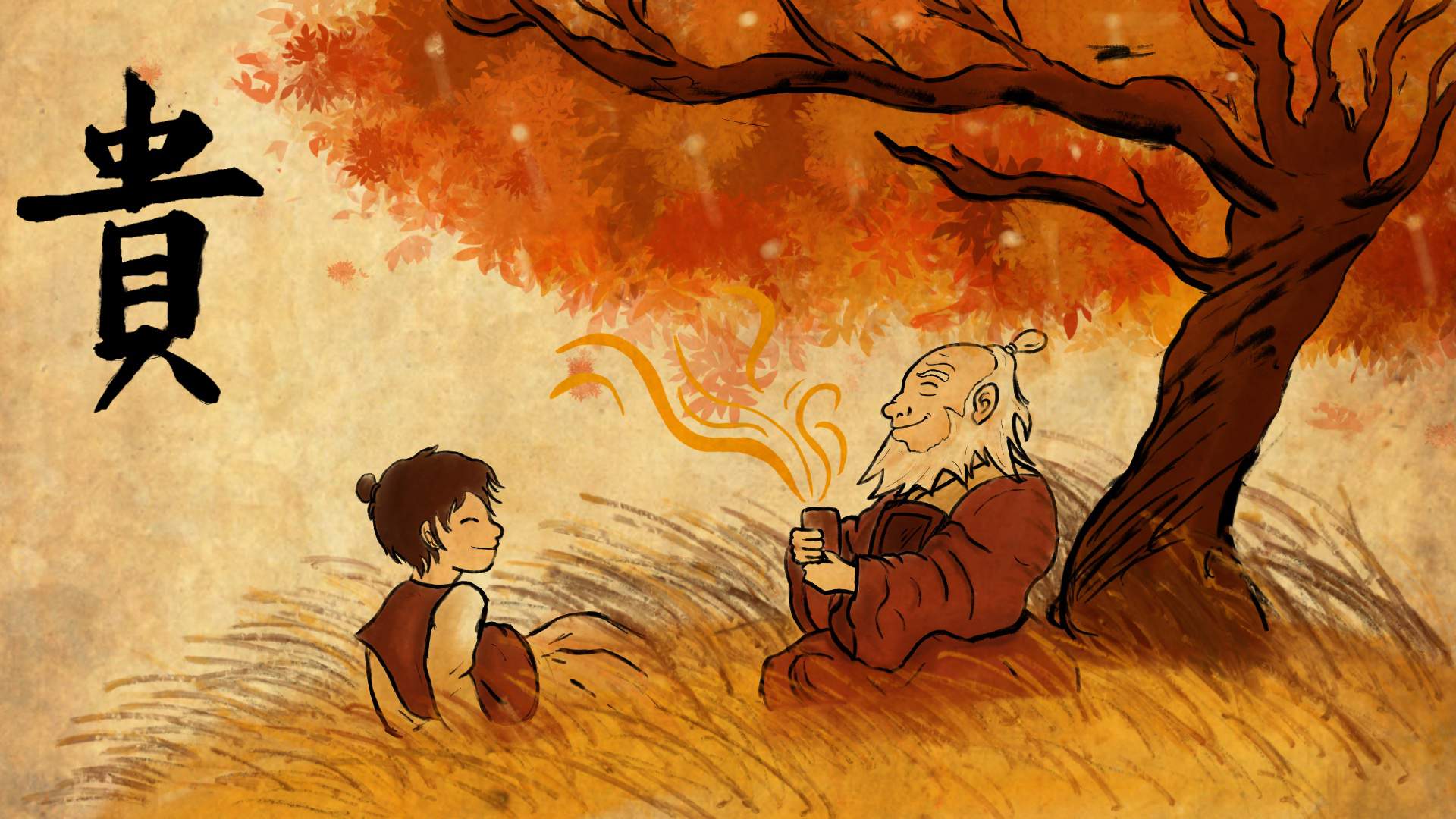 1920x1080 Iroh Drawing On IPad