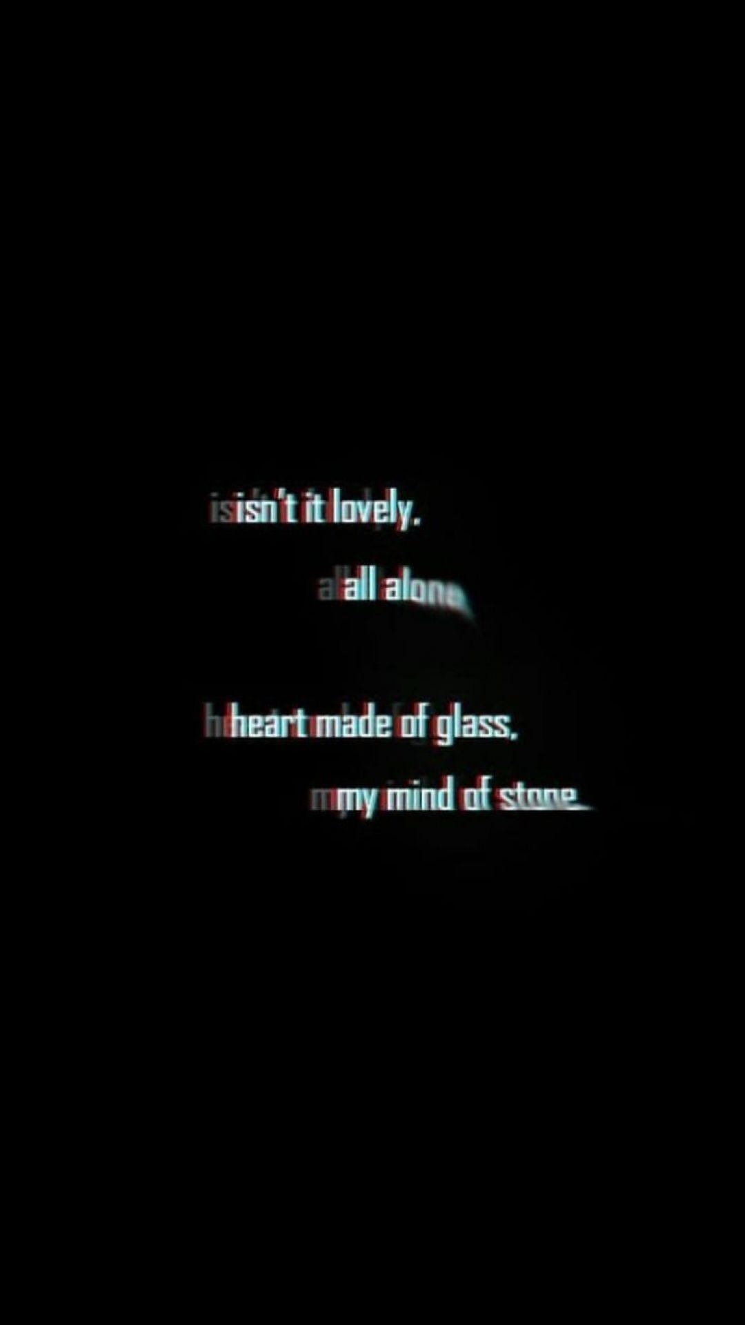 1080x1921 Aesthetic Text Black HD Wallpaper (Desktop Background / Android / iPhone) (1080p, 4k) (1080x1921) (2021)