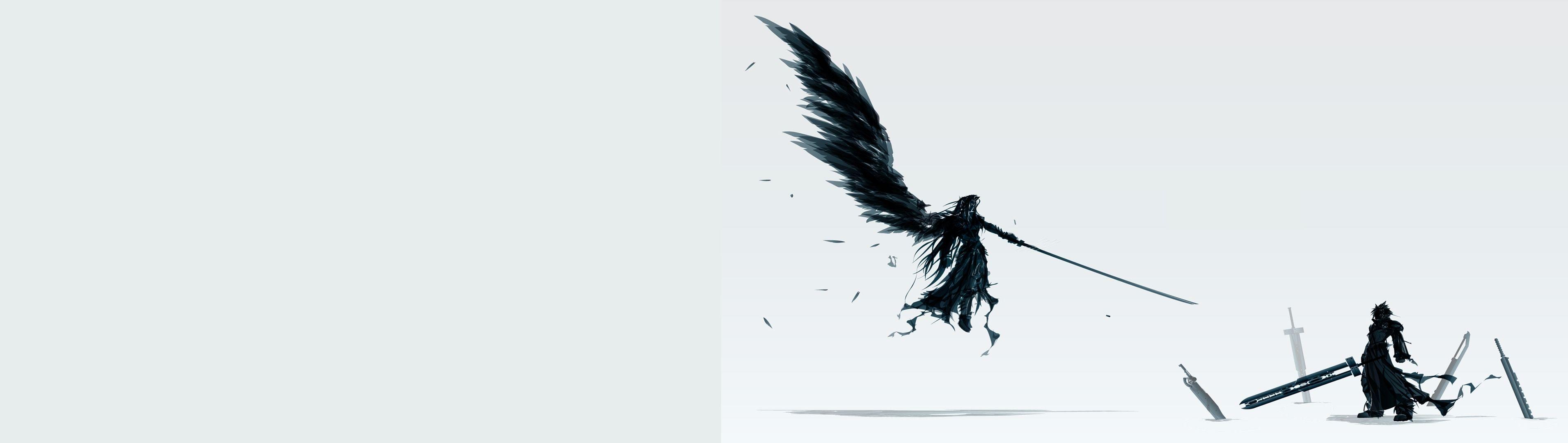 3820x1080 Download 3820x1080 Final fantasy vii final fantasy vii advent children sephiroth cloud strife Wallpaper