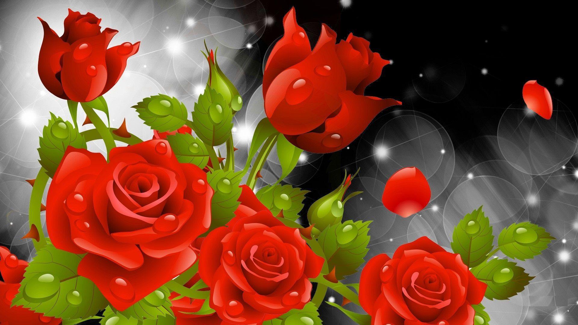 Rose Flowers Wallpapers - Top Free Rose Flowers Backgrounds -  WallpaperAccess