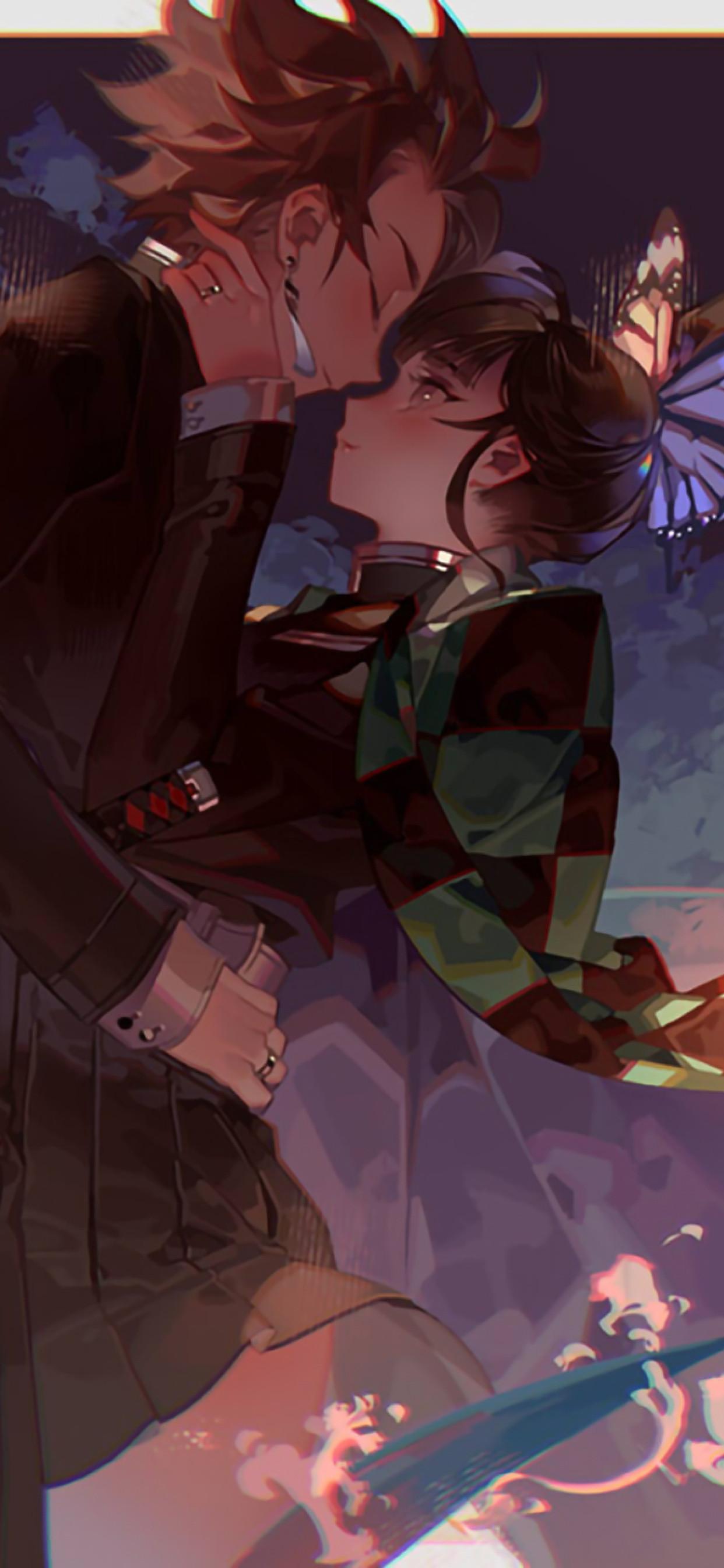 1242x2688 Kanao Tsuyuri and Tanjirou Kamado iPhone XS MAX Wallpaper, HD Anime 4K Wallpaper, Image, Photo and Background