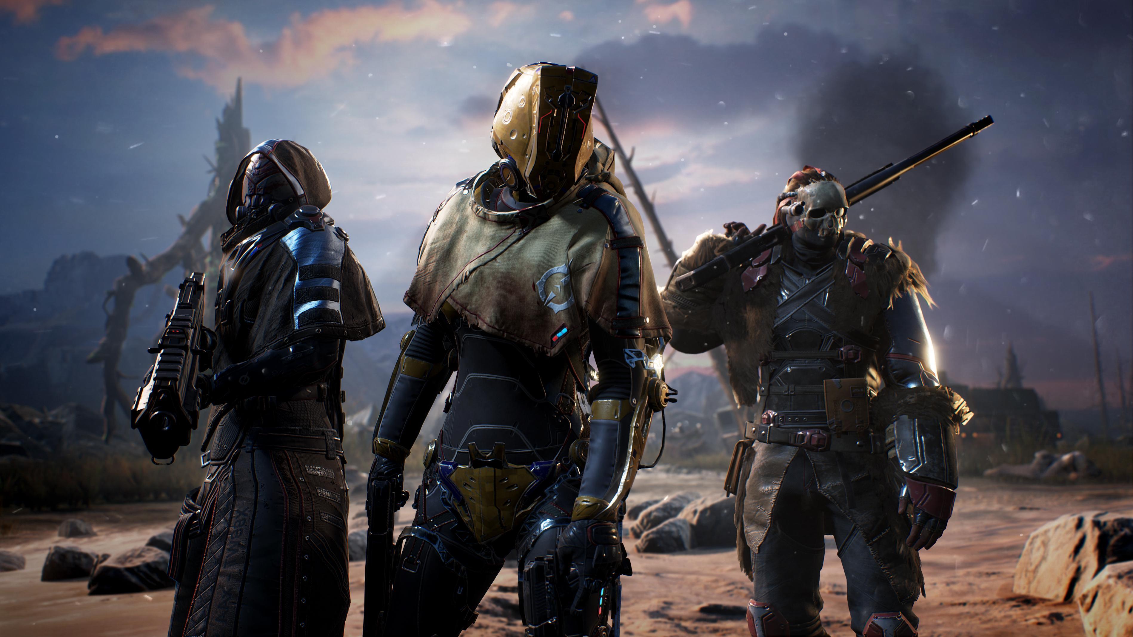 3796x2135 Outriders Armour Warriors Wallpaper