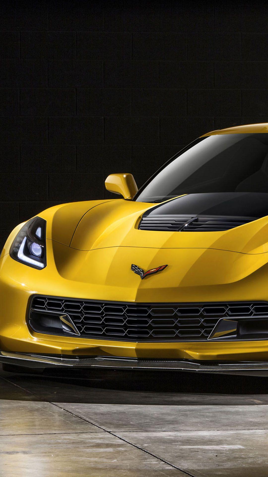 1080x1920 Chevrolet Corvette Z06 Yellow htc one wallpaper