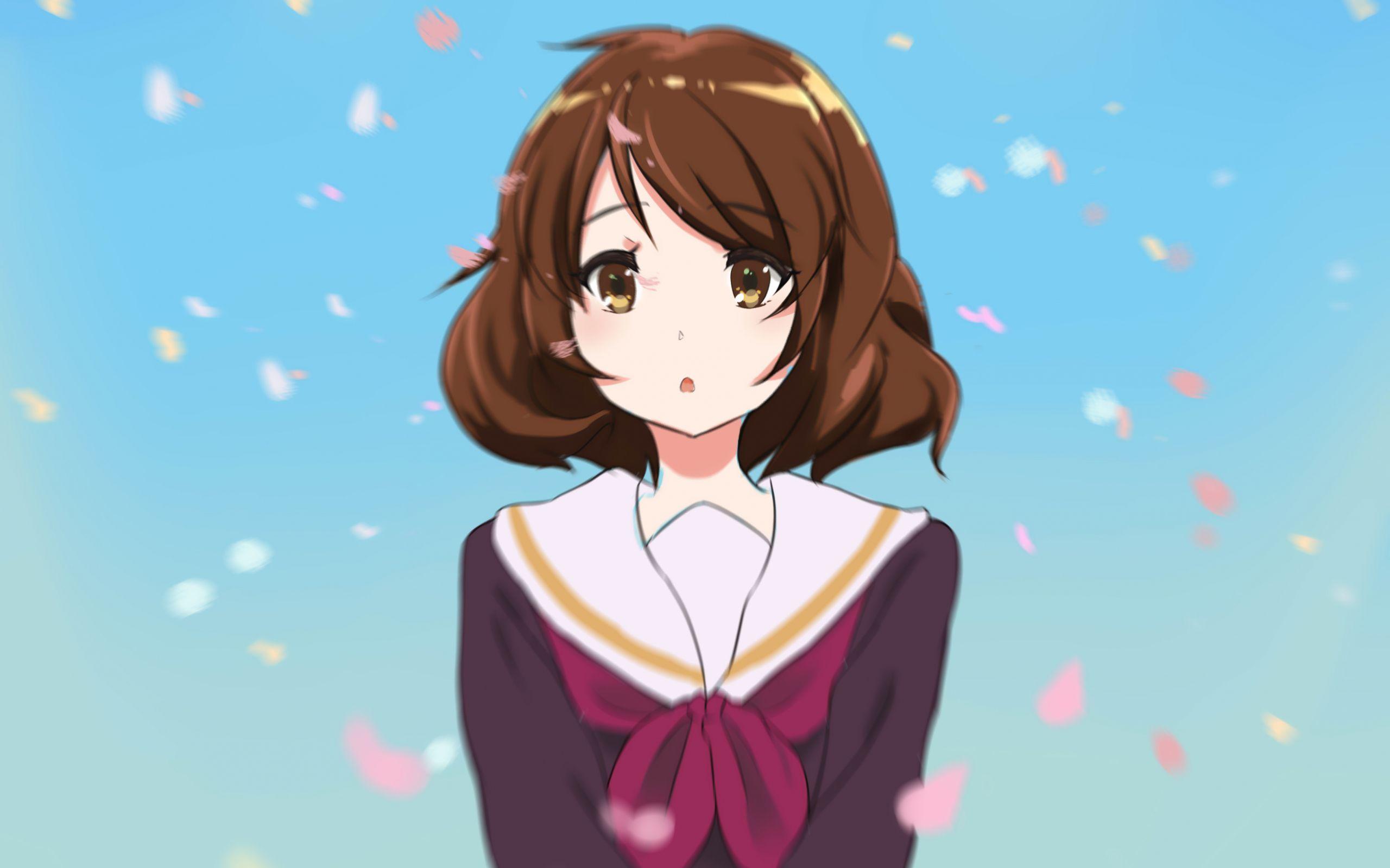 2560x1600 Desktop Wallpaper Cute Anime Girl With Short Hair, HD Image, Picture, Background, Kqvifi