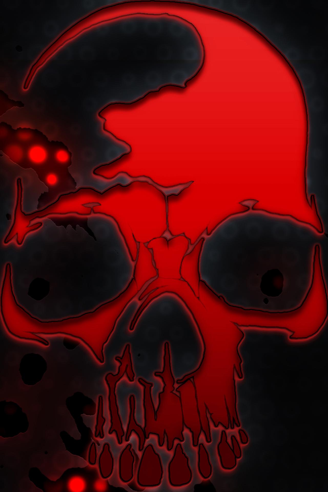 1280x1920 Free Purple Skull Mobile Wallpaper 1280x1920 px