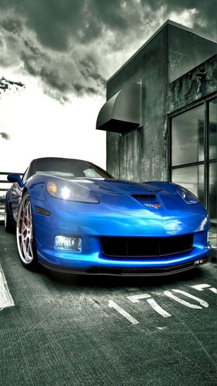 720x1280 Blue Chevy Corvette Galaxy S3 Wallpaper (720x1280)