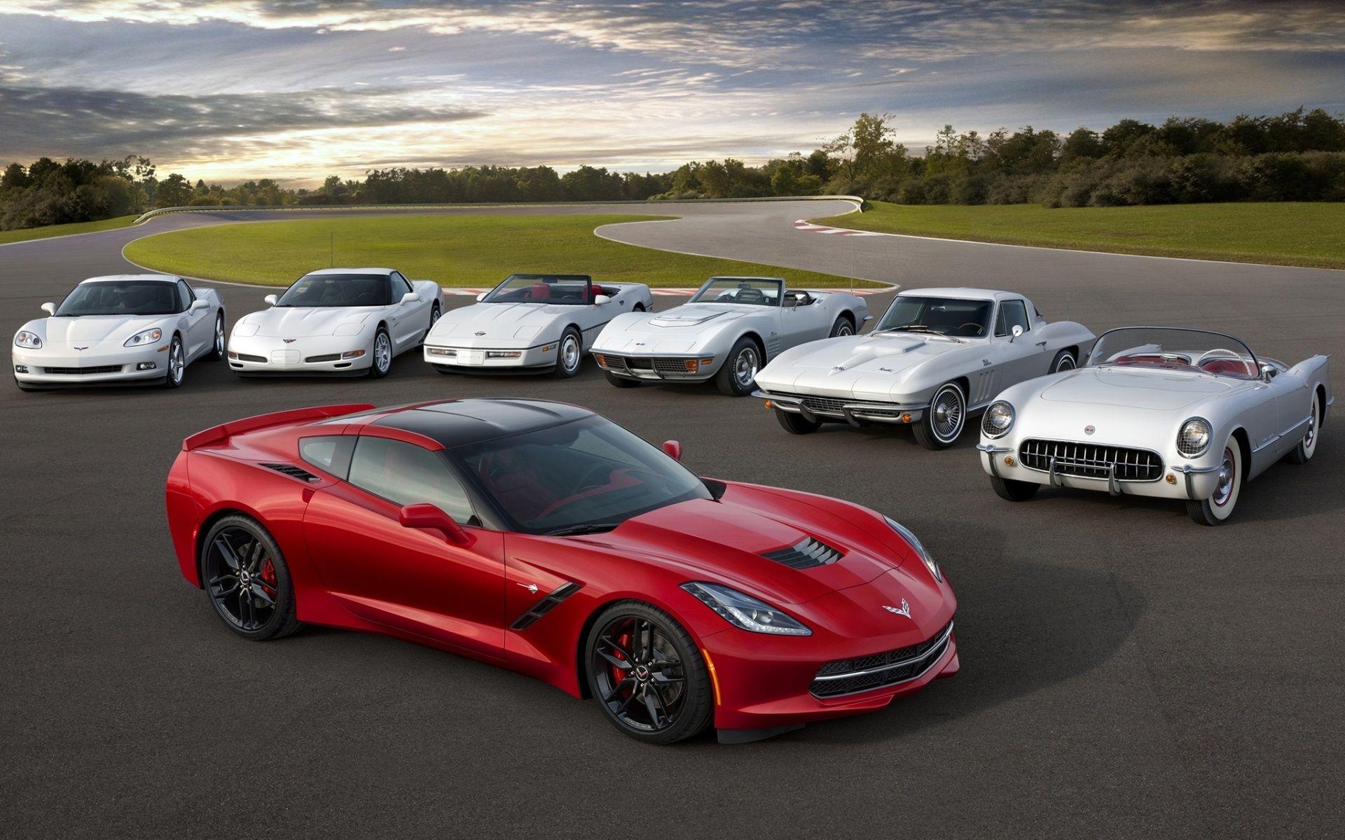 1920x1200 Chevrolet Corvette Stingray red white supercar 4k Wallpaper