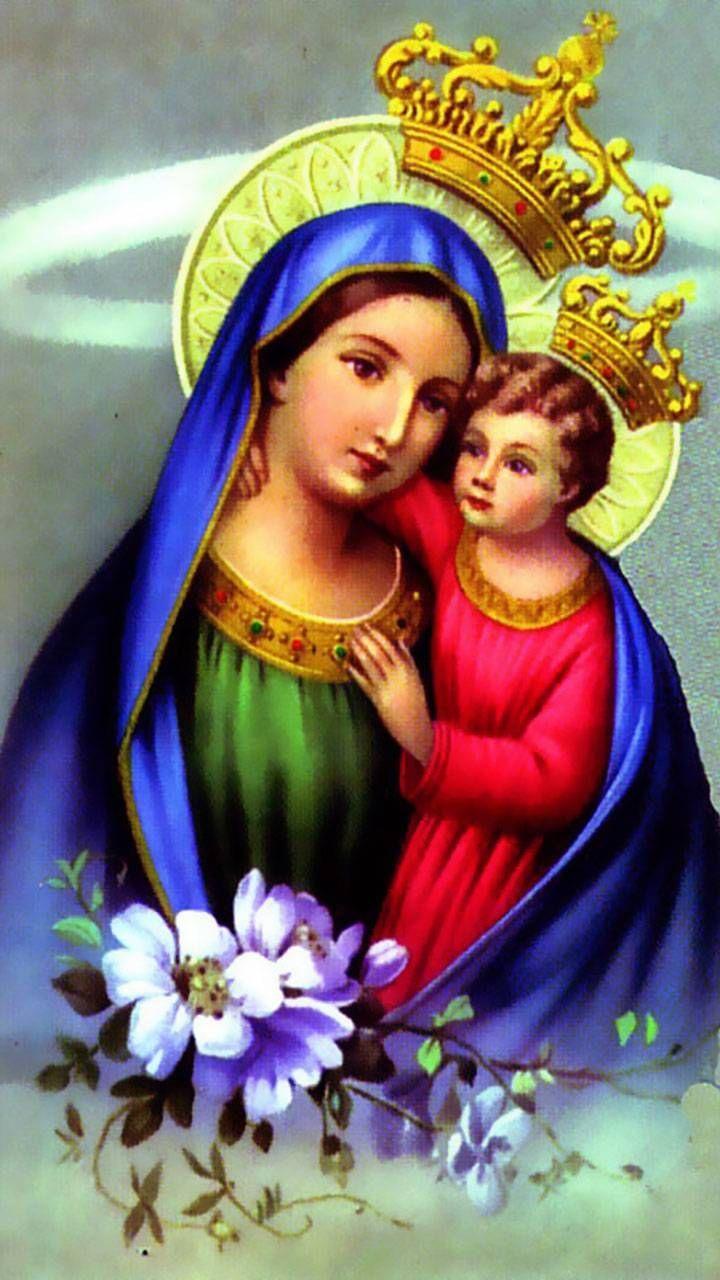 720x1280 Mary and Baby Jesus. Jesus and mary picture, Mother mary wallpaper, Mother mary image