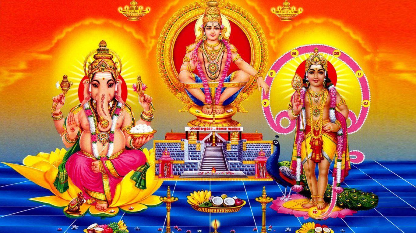 1366x768 Ayyappa Swamy Sabarimala Photo. Hindu Gods and Goddesses