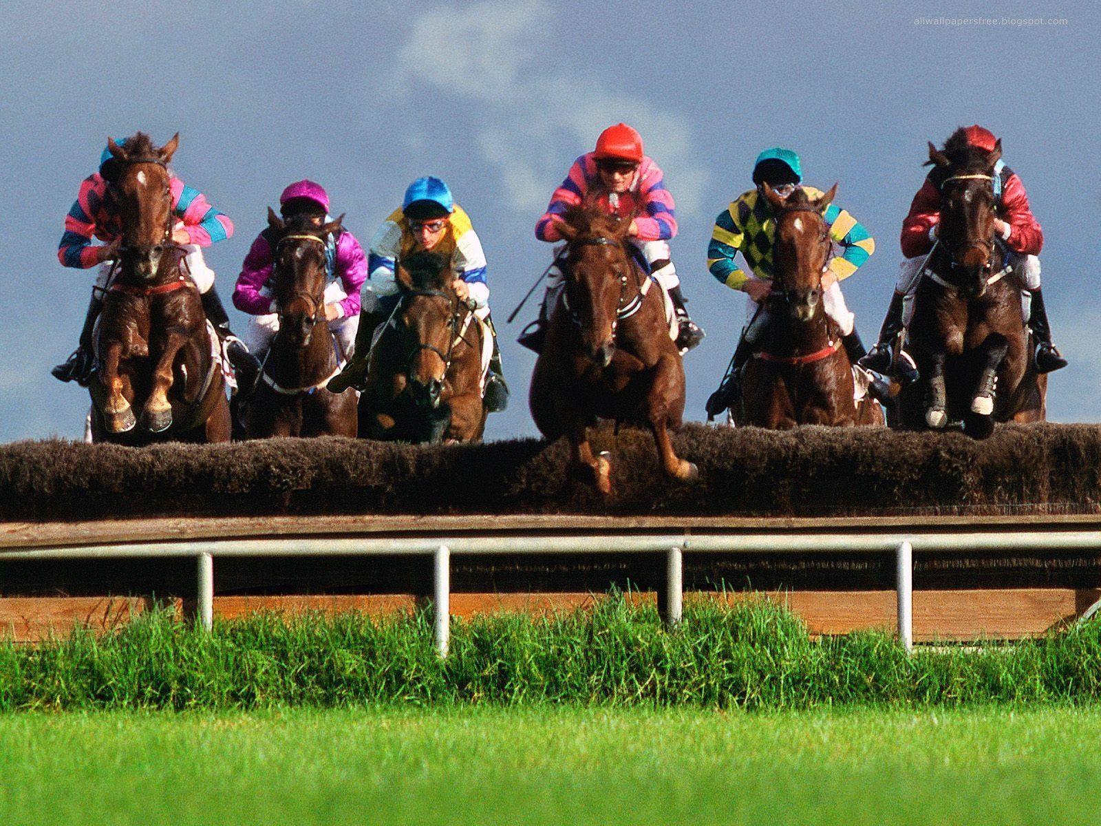 1600x1200 Horse Racing Wallpaper