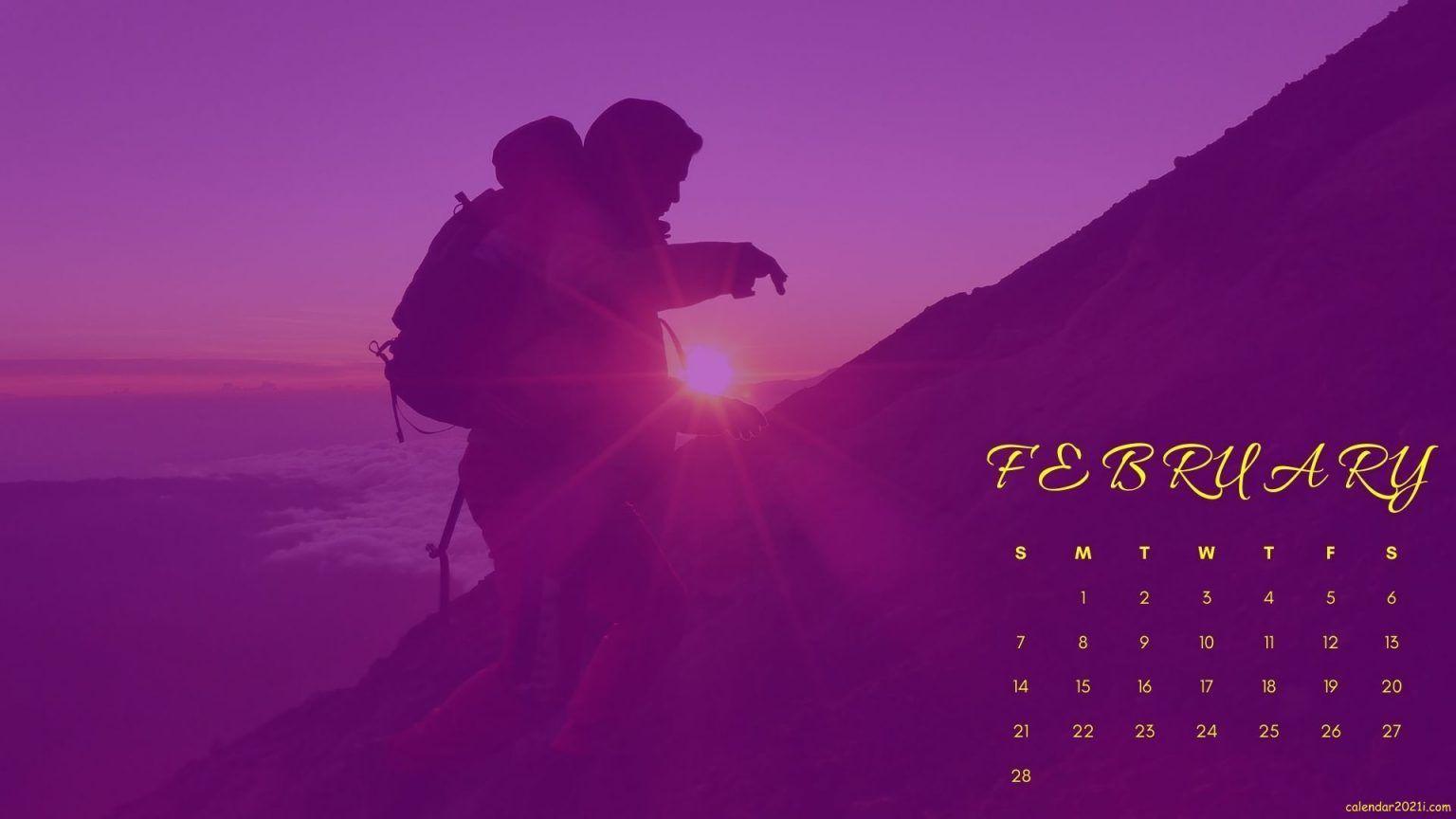 1536x864 Tháng 2 năm 2021 Hình nền lịch vào năm 2020. Lịch 2021, Hình nền lịch, Các mẫu lịch có thể in miễn phí
