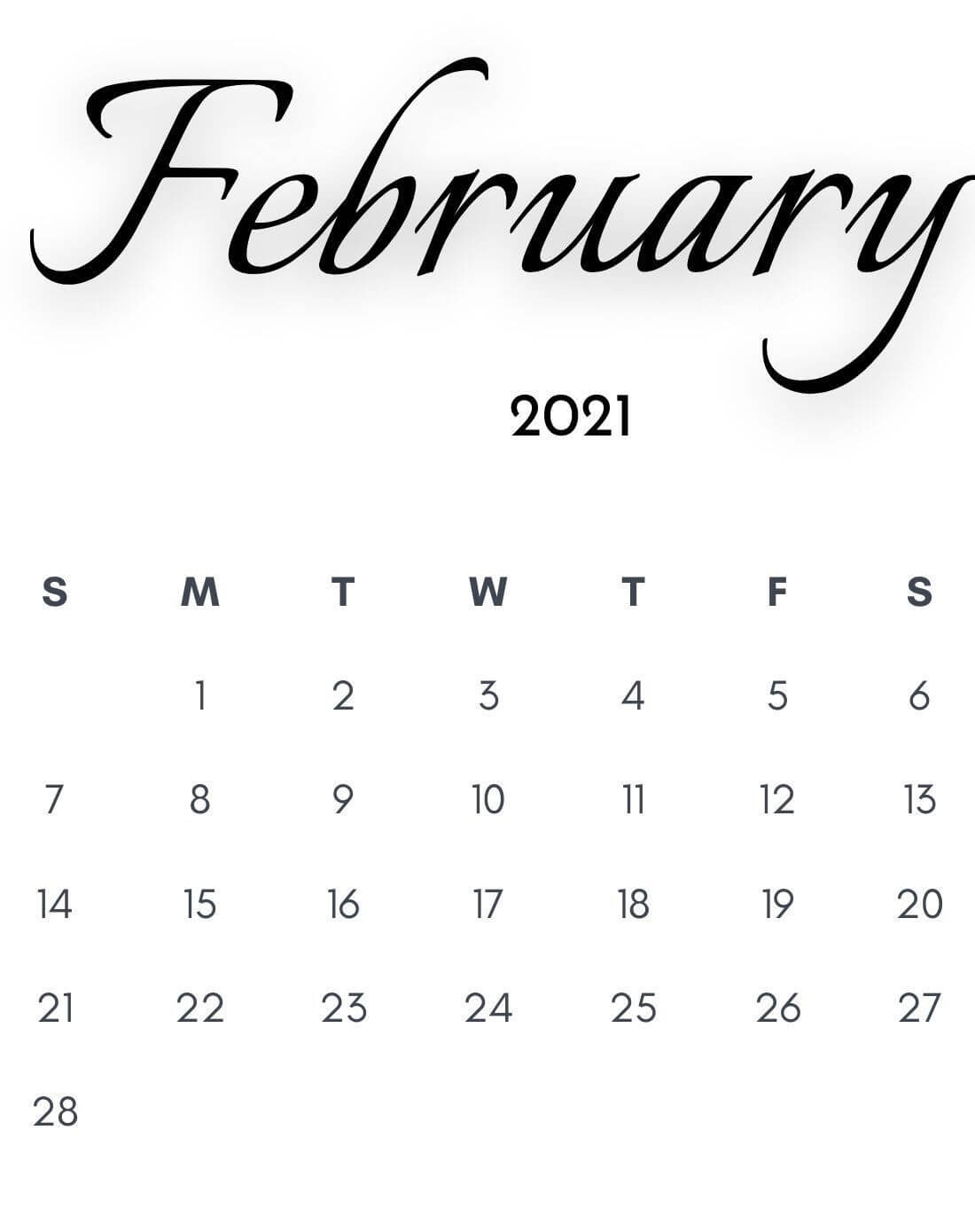 February 2021 Calendar Wallpapers - Top Free February 2021 Calendar ...