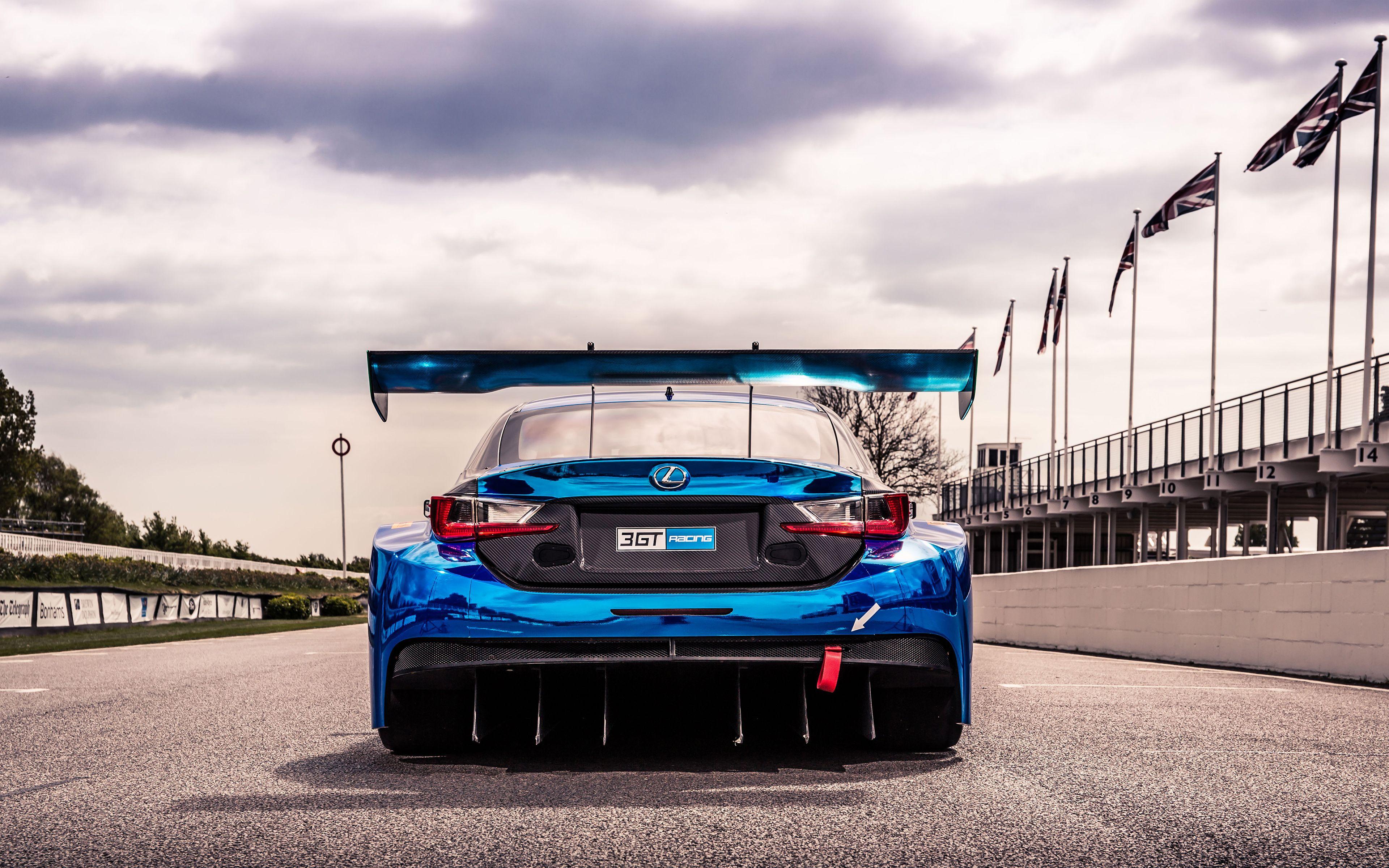 3840x2400 Lexus RC F GT3 on Racetrack 4K Wallpaper