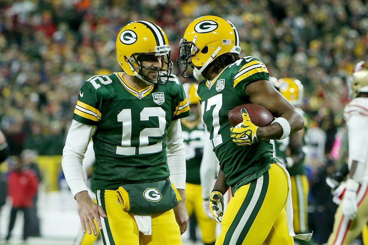 1200x800 Aaron Rodgers' TD pass to Davante Adams gives Packers early lead over Dolphins Packing Company