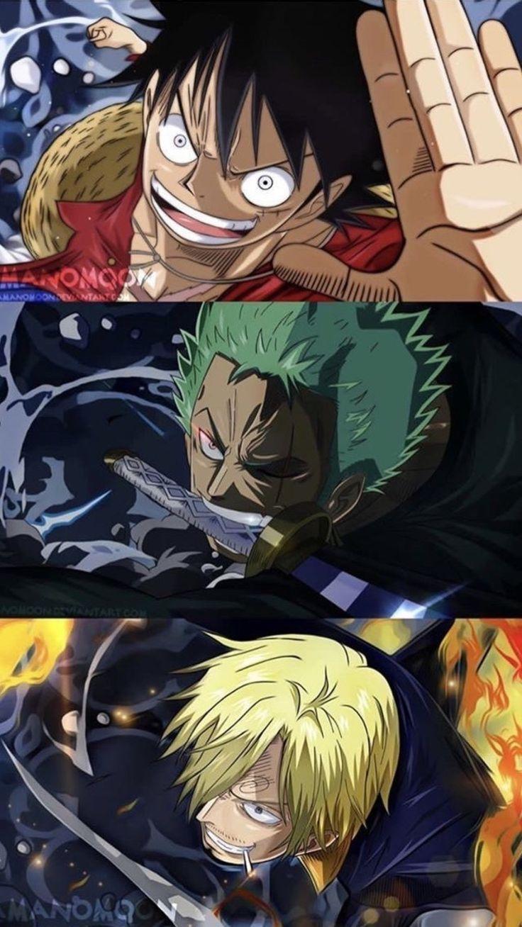 736x1308 Trio de monstres - #de #monstres #Trio. One piece drawing, One piece manga, One piece anime