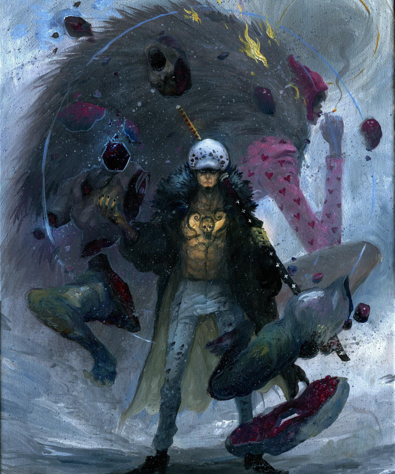 1618x1940 law and corazon Piece Wallpaper