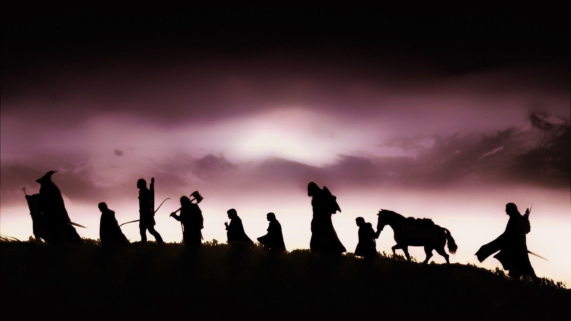 1920x1080 The Lord Of The Rings, Silhouette, The Lord Of The Rings: The Fellowship Of The Ring