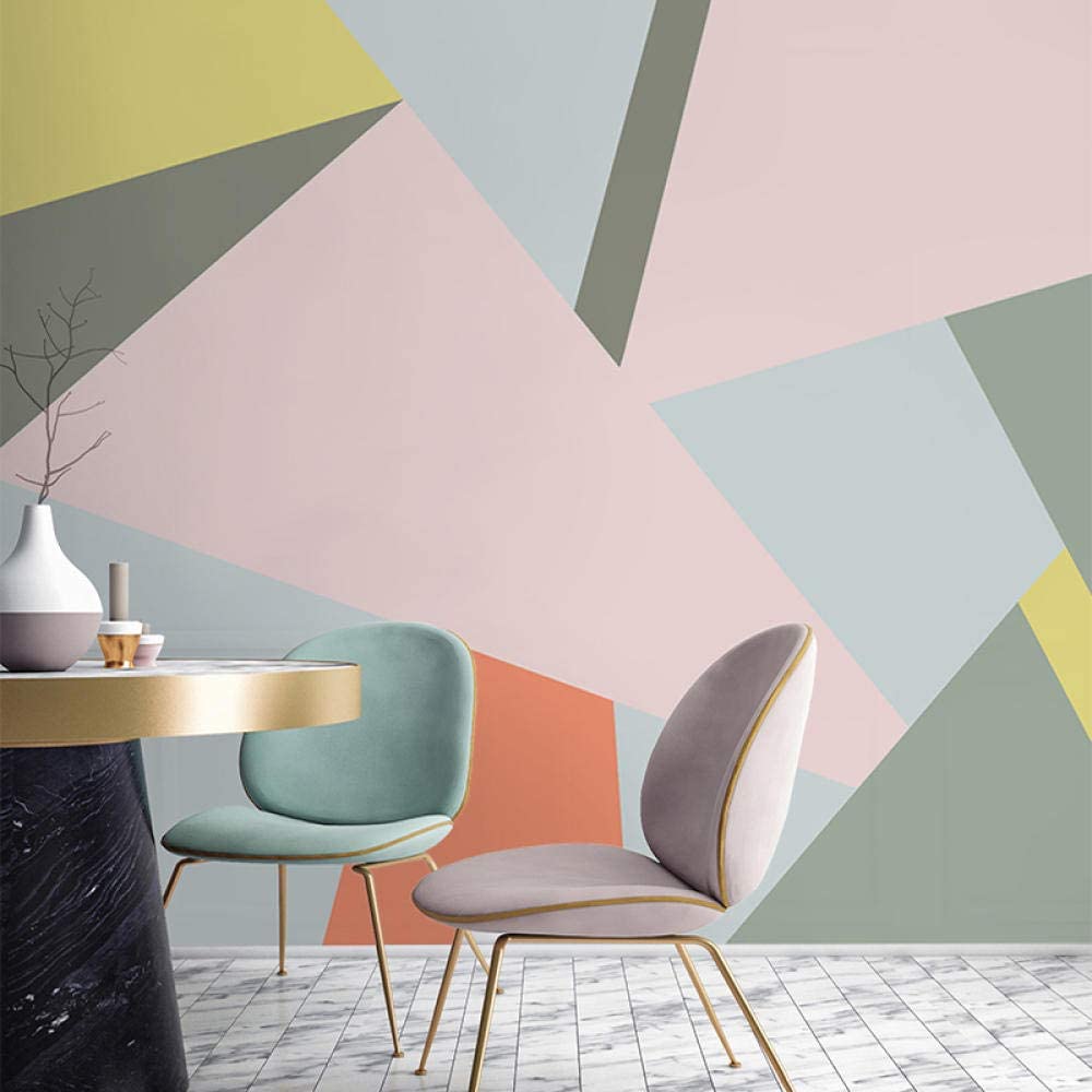 1000x1000 Korean Minimalist Background Wall Painting Living Room Modern Geometric 3D Wall Covering Bedroom Wallpaper Art Wallpaper, 400Cmx280Cm