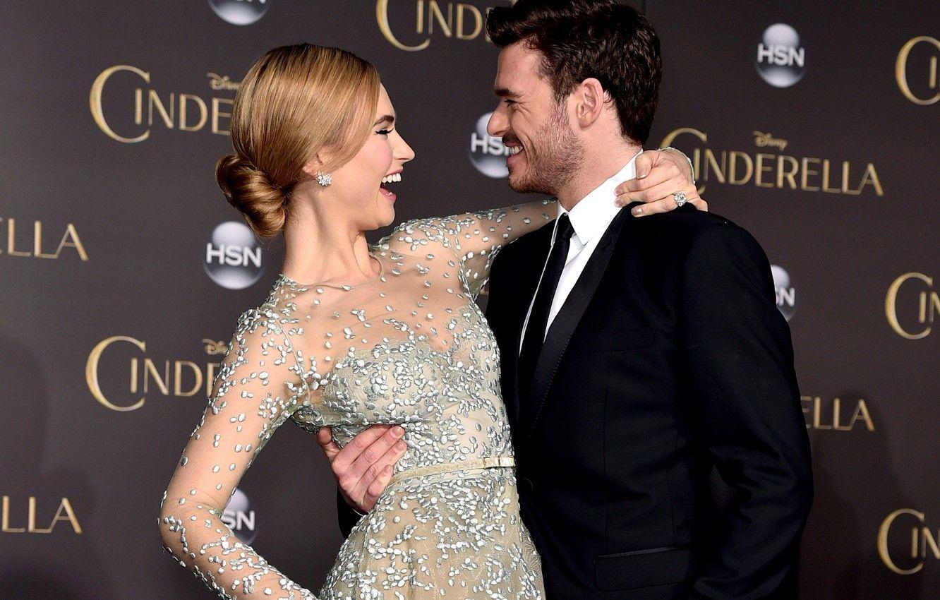 1332x850 Wallpaper premiere, Cinderella, Lily James, Richard Madden image for desktop, section мужчины