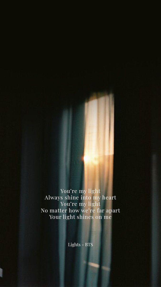 675x1200 BTS Lyrics ⁷ #Lyrics #quotes #inspiration # wallpaper #lockscreen #aesthetic #mood #bts #lights #BTS #MGMAVOTE