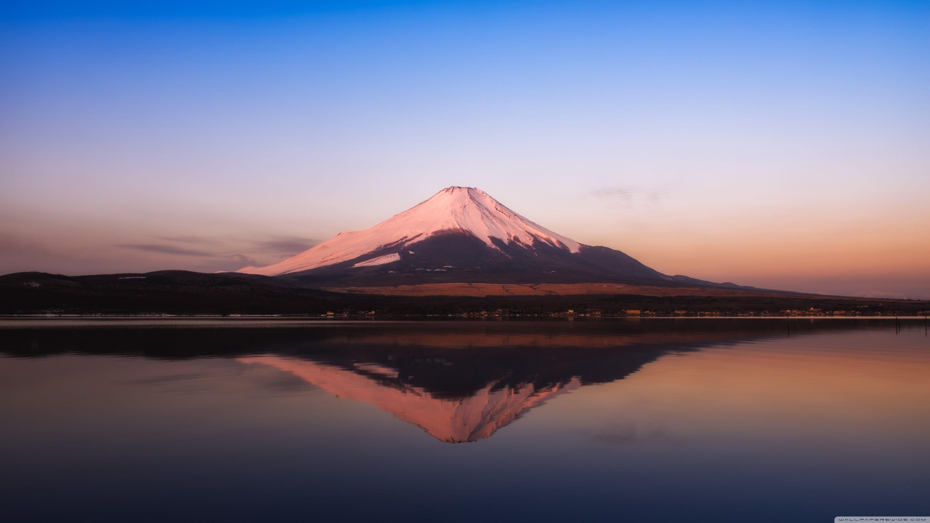 Japan Lake Landscape And Mount Fuji Mountain 4K 5K HD Nature Wallpapers |  HD Wallpapers | ID #50960