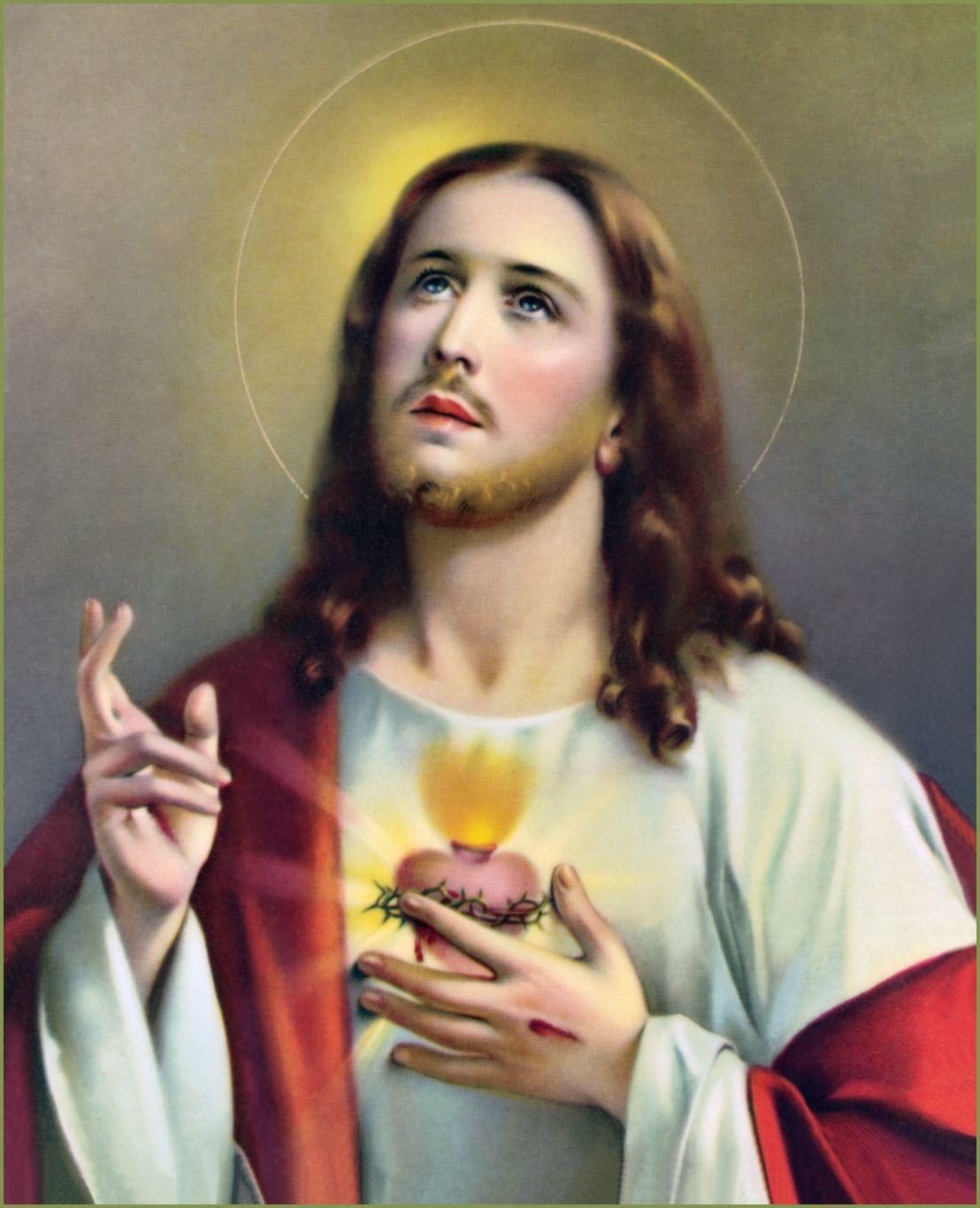 Jesus Holds The Heart Of Christ In His Hand Background, Picture Of The Sacred  Heart Of Jesus Background Image And Wallpaper for Free Download