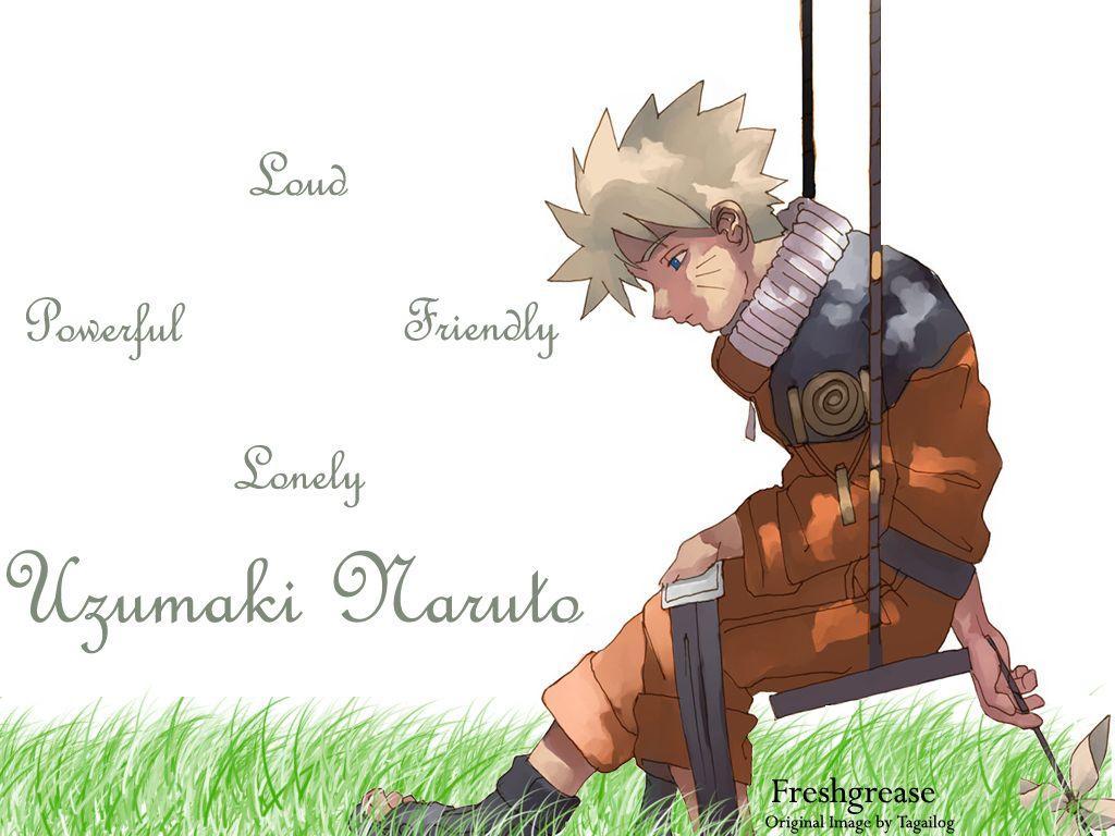 1024x768 Naruto Alone Wallpaper