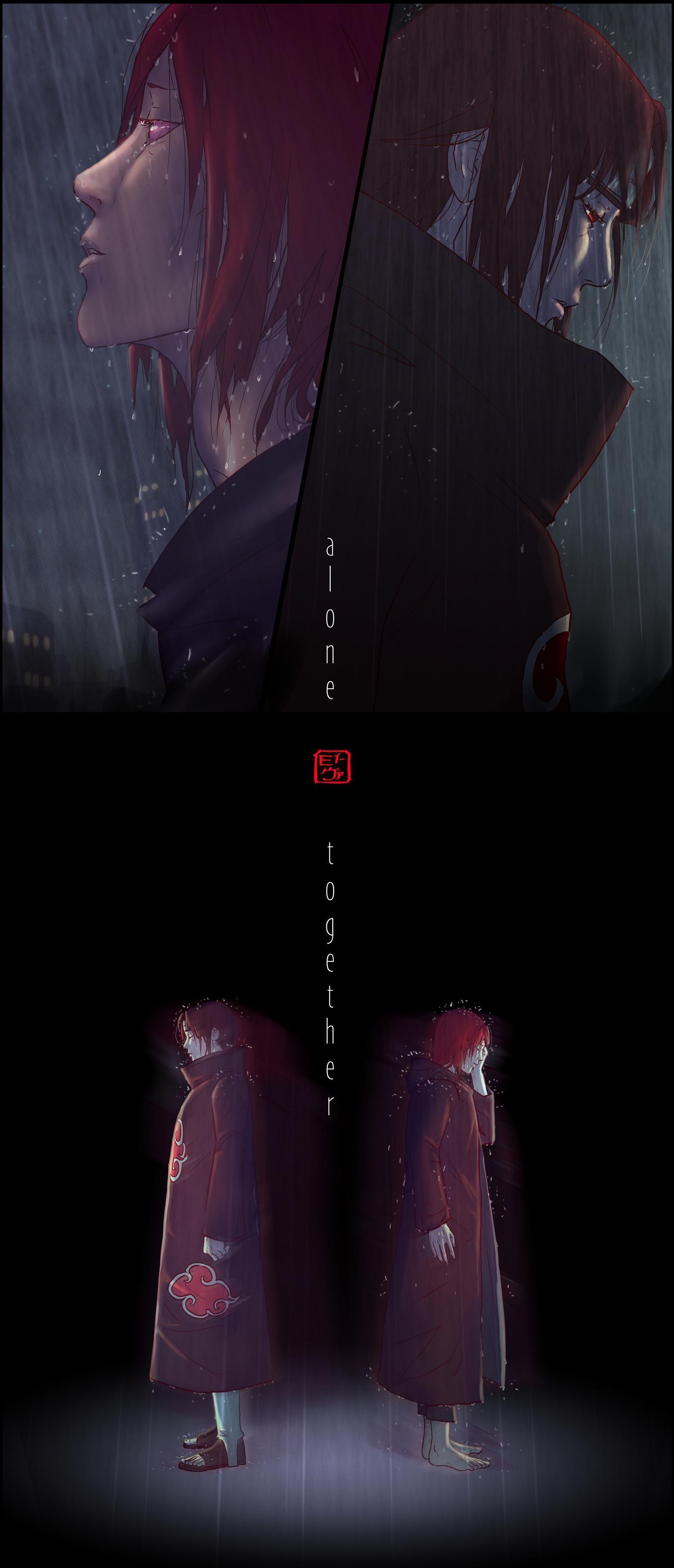 1600x3722 Alone Together. Naruto shippuden anime, Anime naruto, Itachi uchiha art