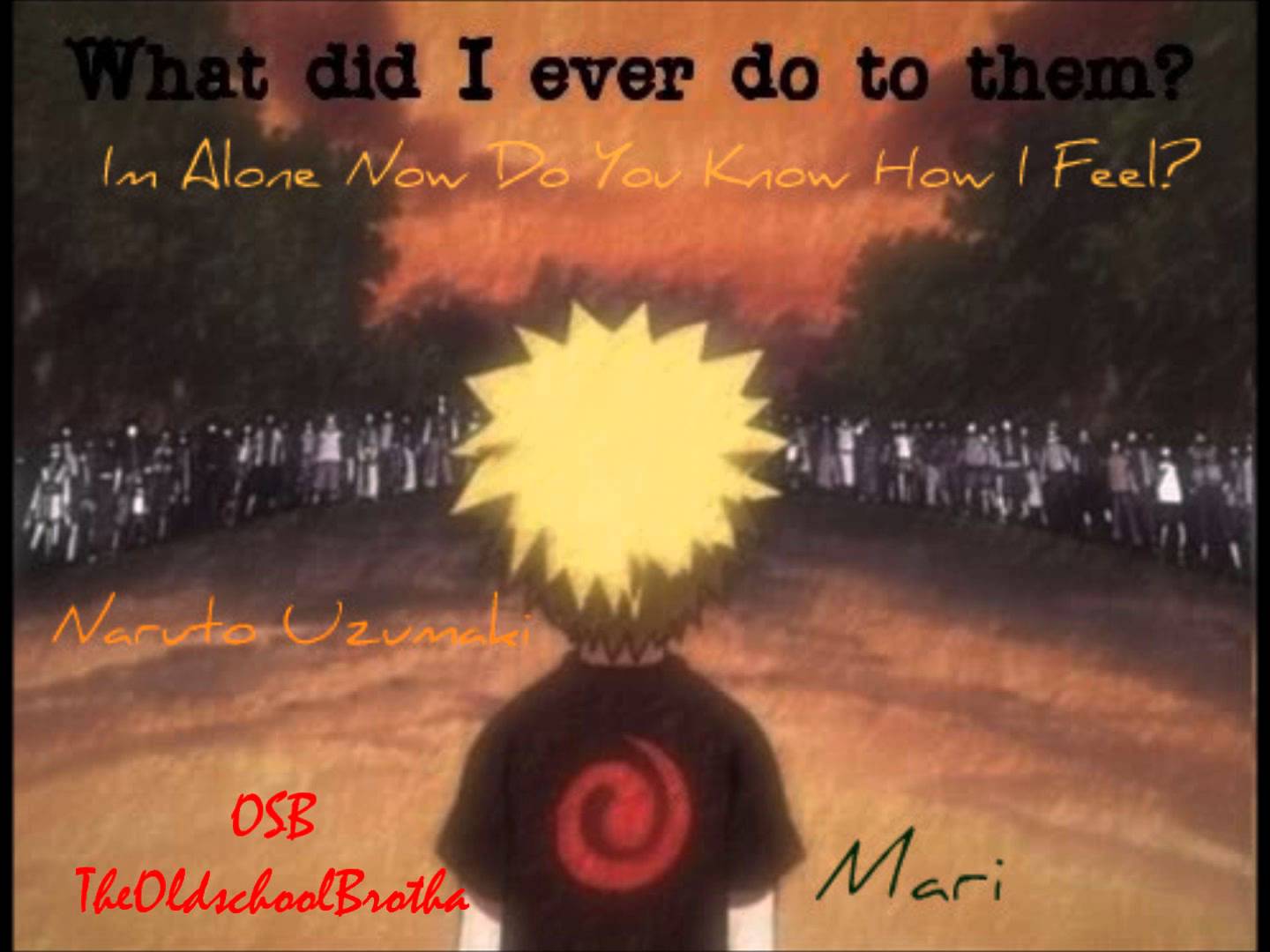 1440x1080 Naruto Alone Wallpaper
