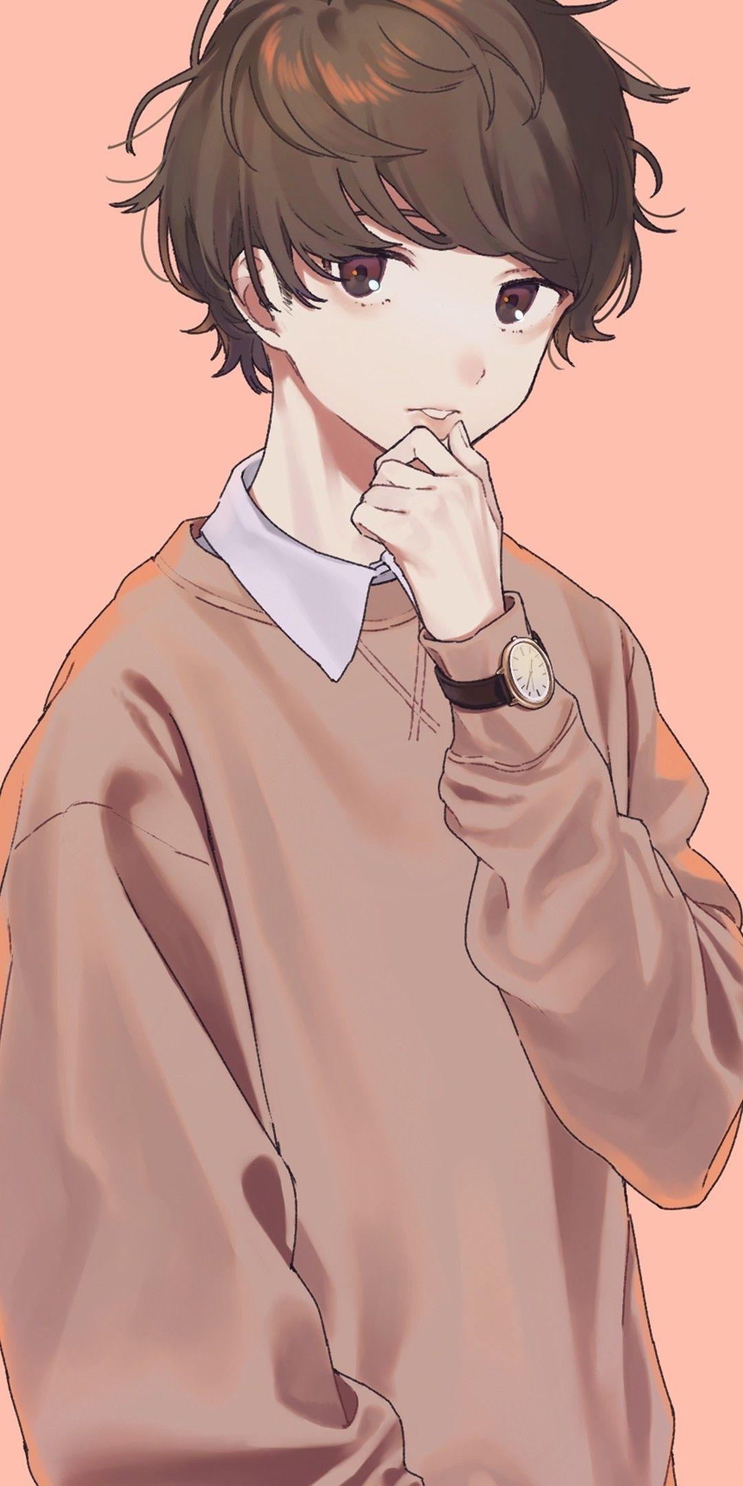 1080x2160 Cute Anime Teen Boy Wallpaper