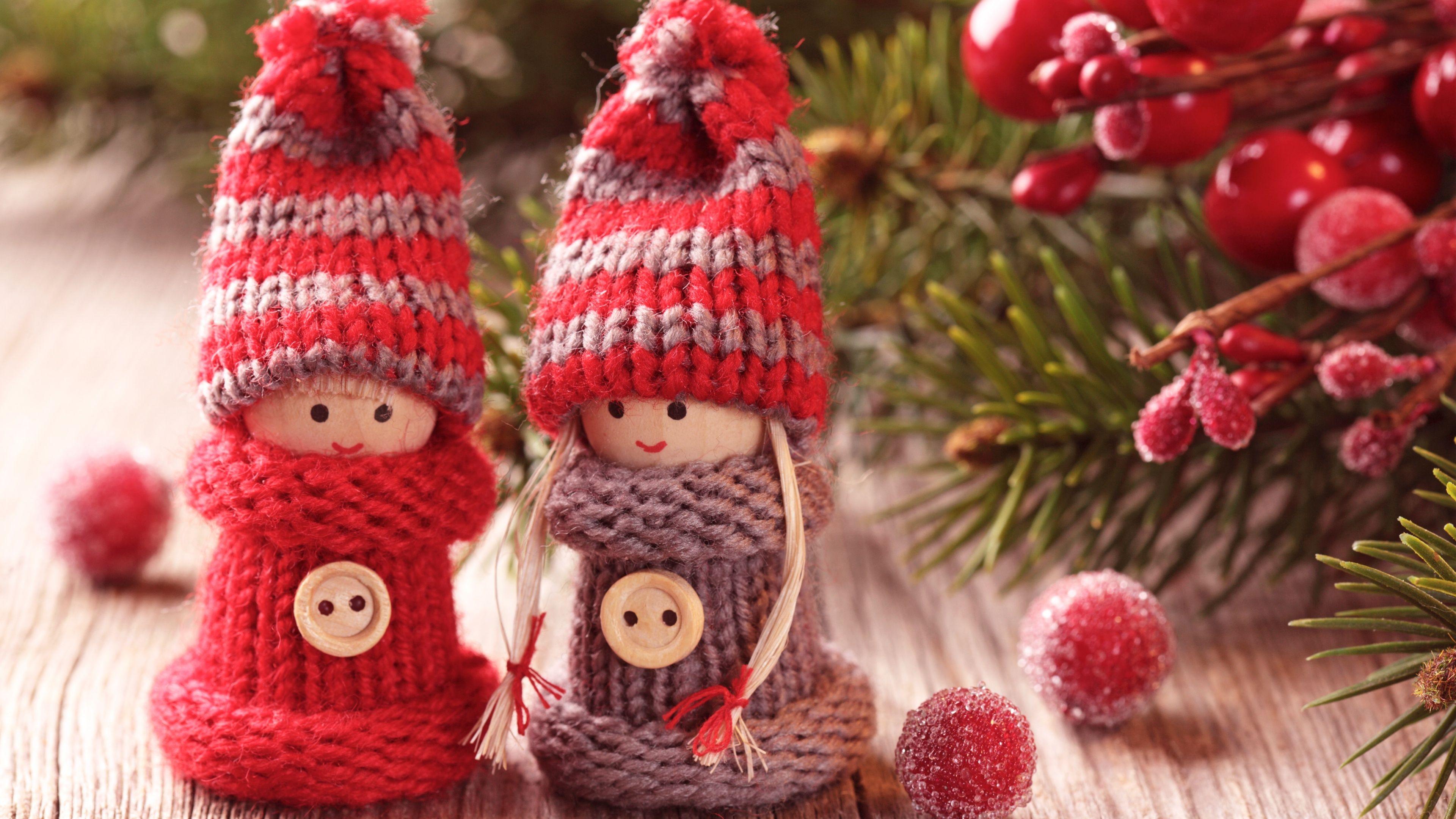 3840x2160 Christmas Toys Wallpaper in jpg format for free download