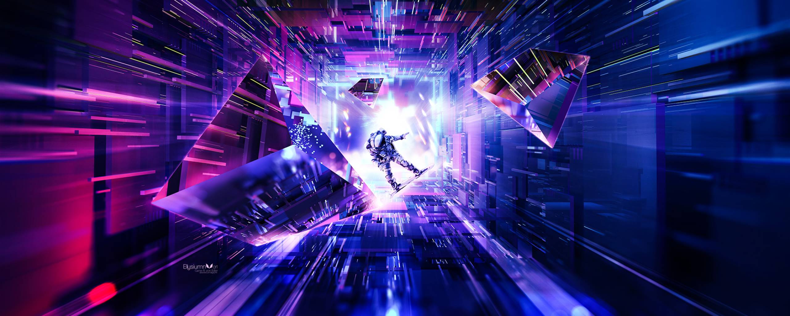 2560x1024 Astronaut 3D Artwork 2560x1024 Resolution Wallpaper, HD Abstract 4K Wallpaper, Image, Photo and Background