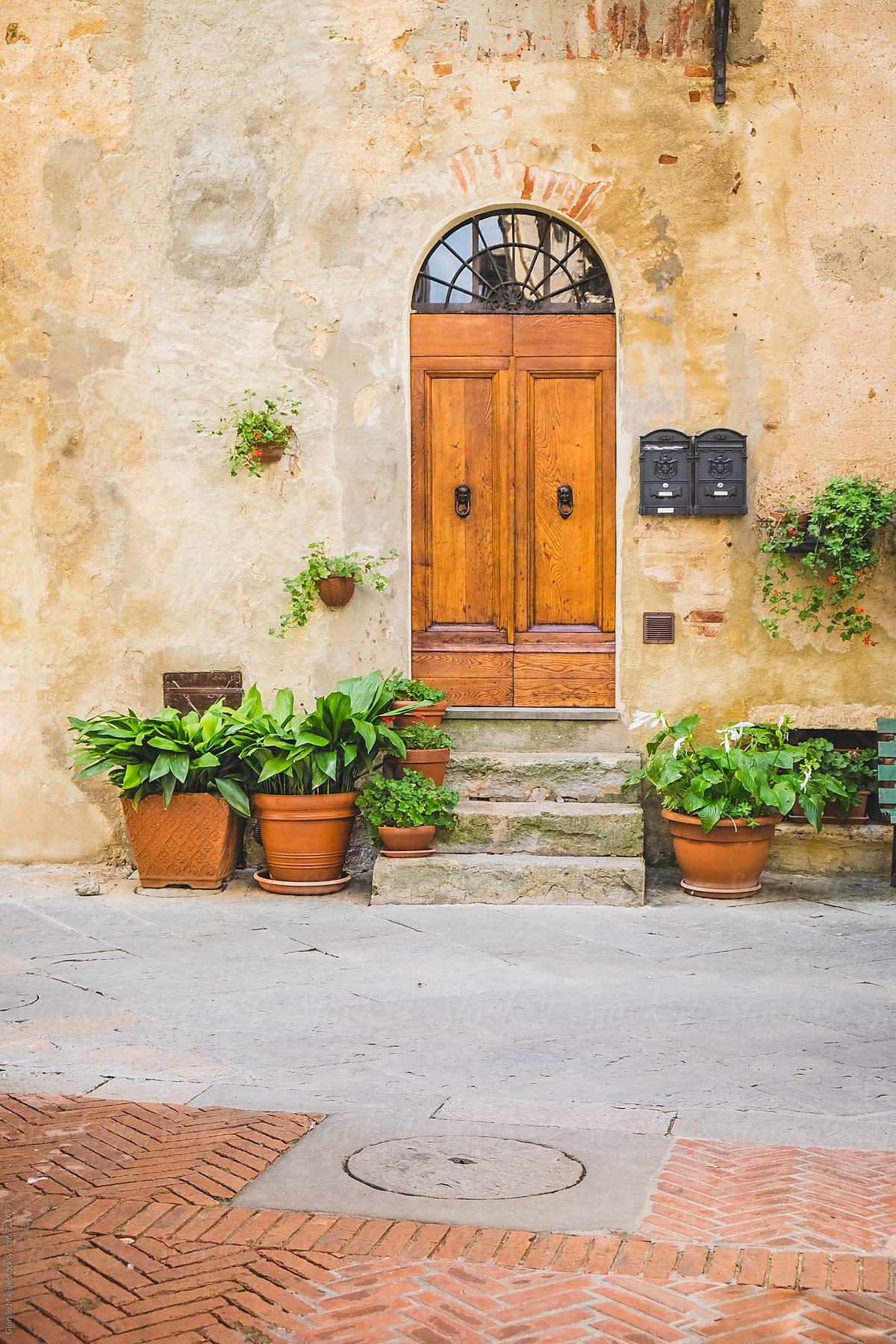 1200x1800 Door and Plants in an Alley of a Small Italian Village