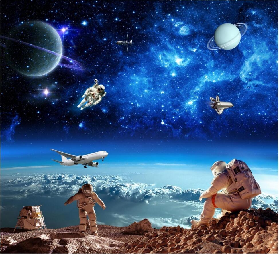974x887 custom mural photo 3D wallpaper Space star galactic astronaut spaceship decoration painting 3D wall murals wallpaper for wall 3D. mural wallpaper for walls. wallpaper for walls 3Dphoto 3D wallpaper