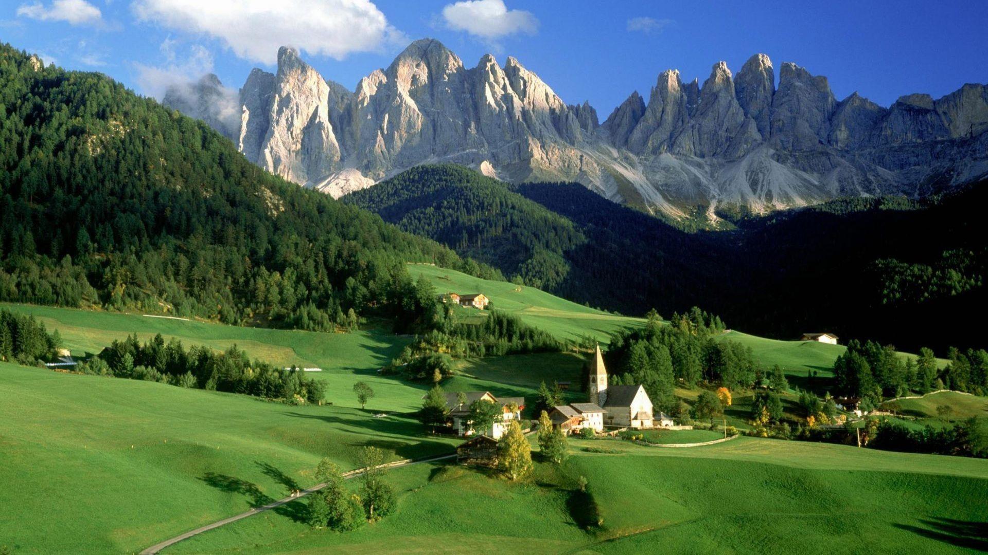 1920x1080 Landscape, italian, village